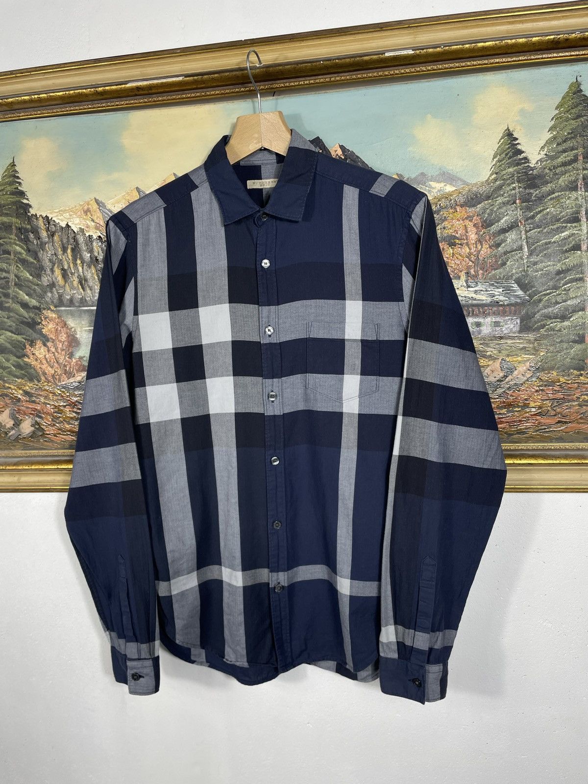 Burberry Burberry Blue Nova Check Checkered Shirt Old Money Luxury Size US S / EU 44-46 / 1 - 3 Thumbnail