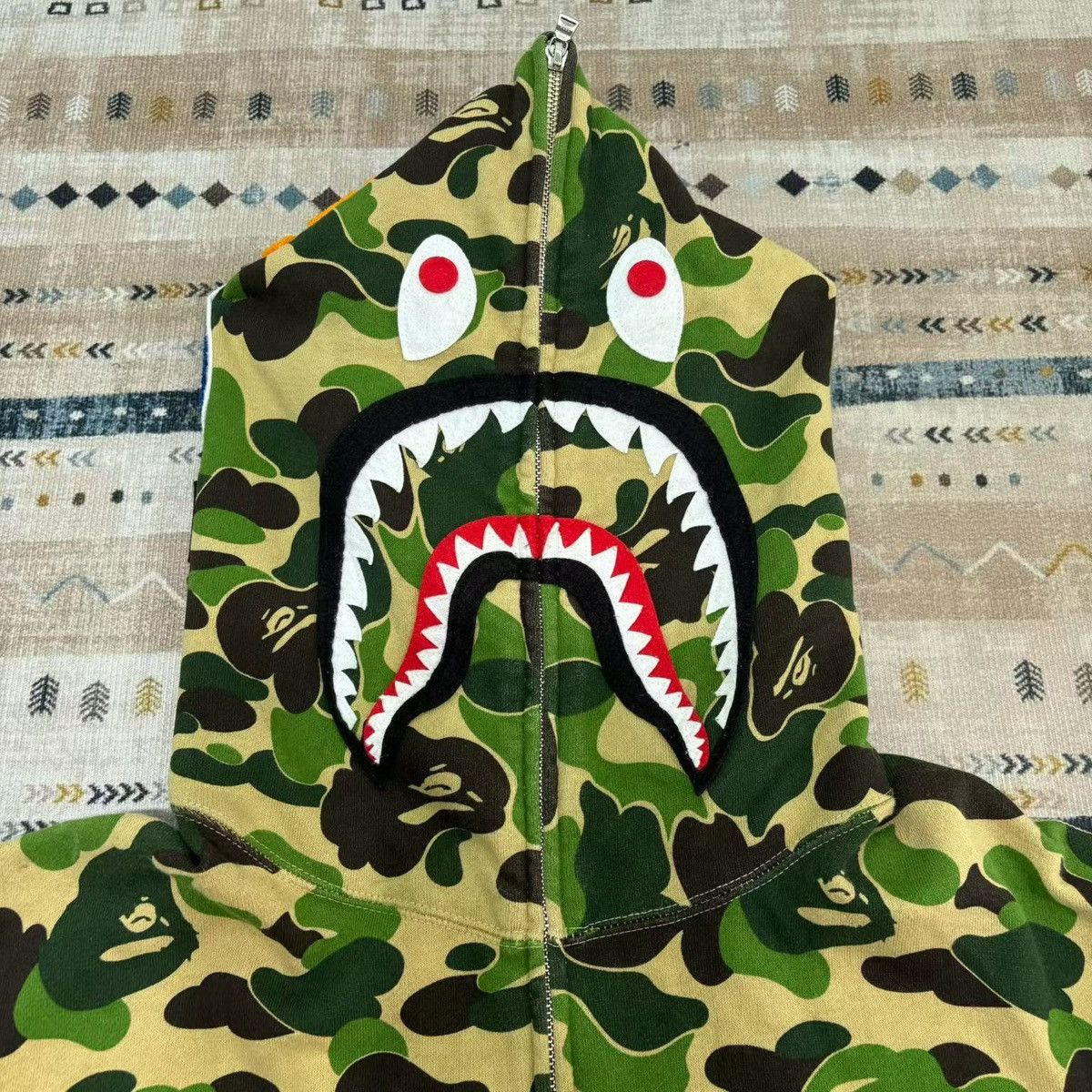 Bape CAMO SHARK FULL ZIP HOODIE Size US XL / EU 56 / 4 - 3 Thumbnail