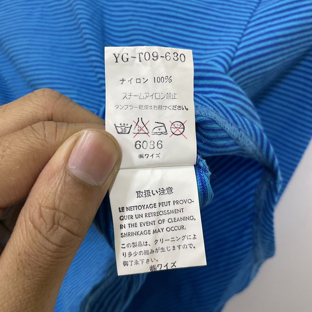 Yohji Yamamoto Y's Yohji Yamamoto Blue Stripe Boxy Longsleeve Size S / US 4 / IT 40 - 6 Thumbnail