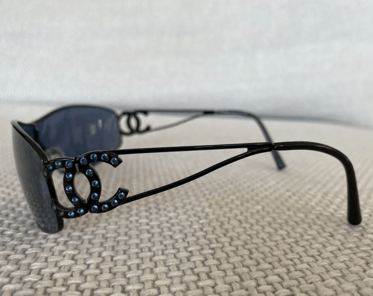 Chanel × Vintage CHANEL SUNGLASSES 4073 LOGO ICONIC Mask CC Vintage Size ONE SIZE - 4 Thumbnail