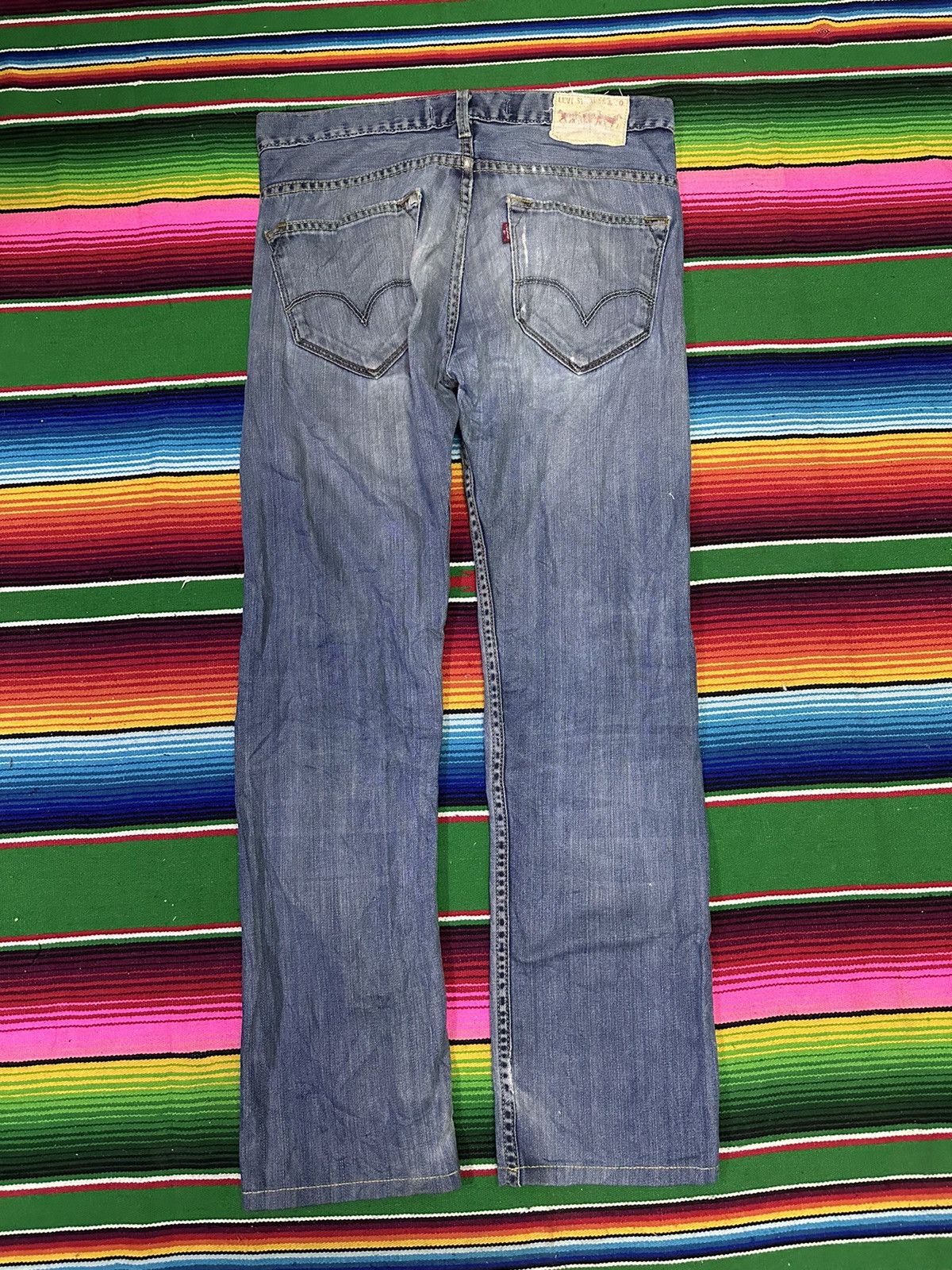 Levi's Vintage Clothing Distress Denim 💥Levis 504 Straight Patch Limited Edition 💥 Size US 32 / EU 48 - 5 Thumbnail