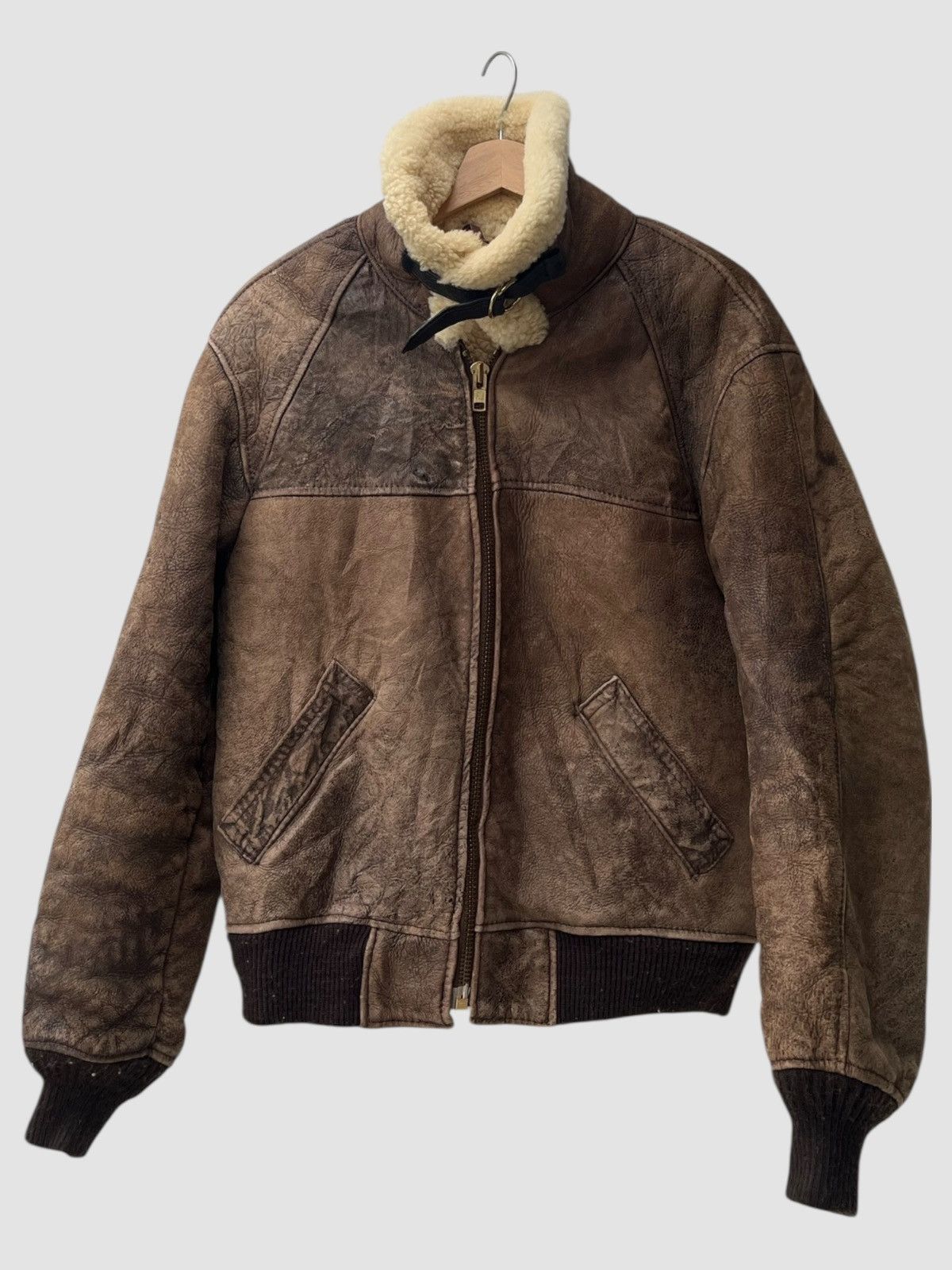 Schott Vintage Schott B-6 Sheepskin Flight Jacket Size US L / EU 52-54 / 3 - 1 Thumbnail