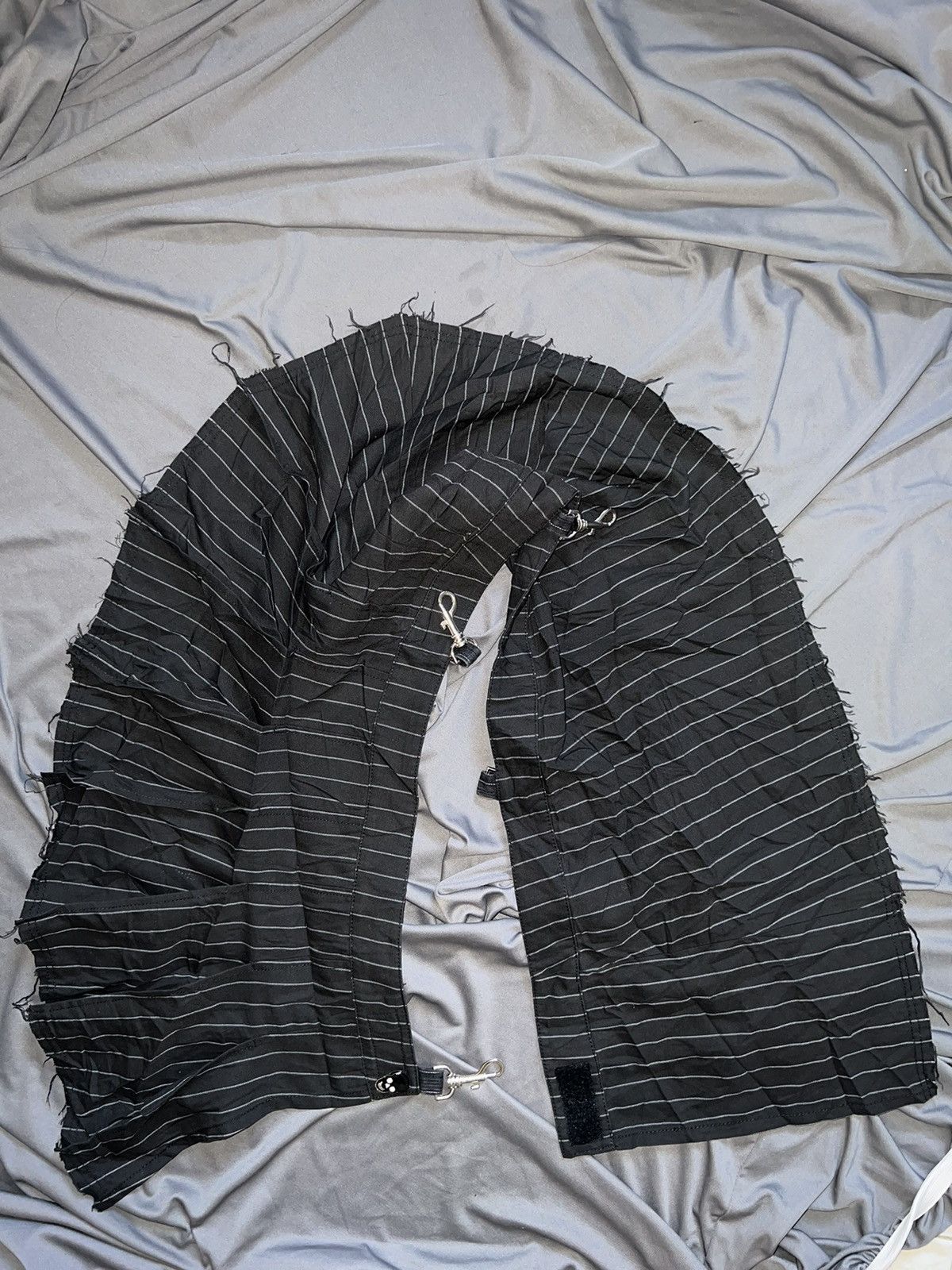 Seditionaries Skull stripped wrap skirt with hook 🪝 ☠️ Size 27" / US 4 / IT 40 - 6 Thumbnail