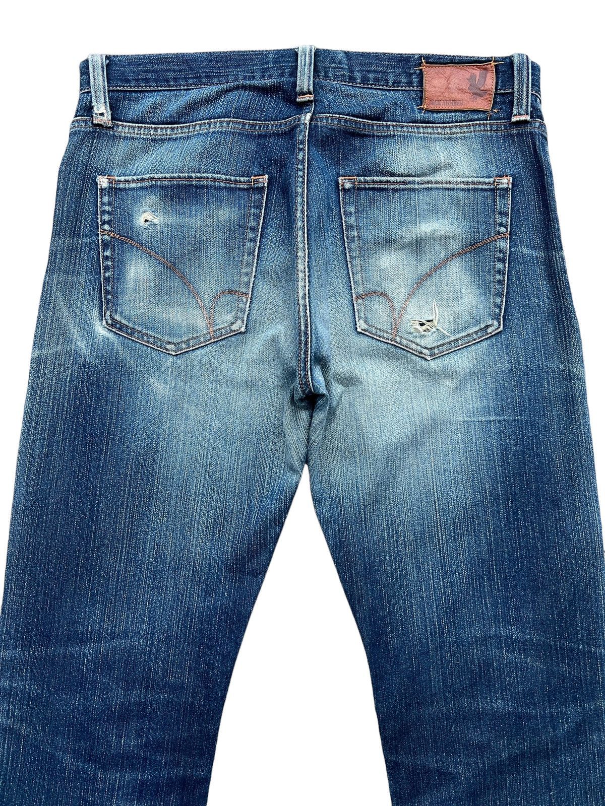 Japanese Brand BN Japan Patchwork Distressed Selvedge Denim Jeans 35x31 Size US 35 - 5 Thumbnail