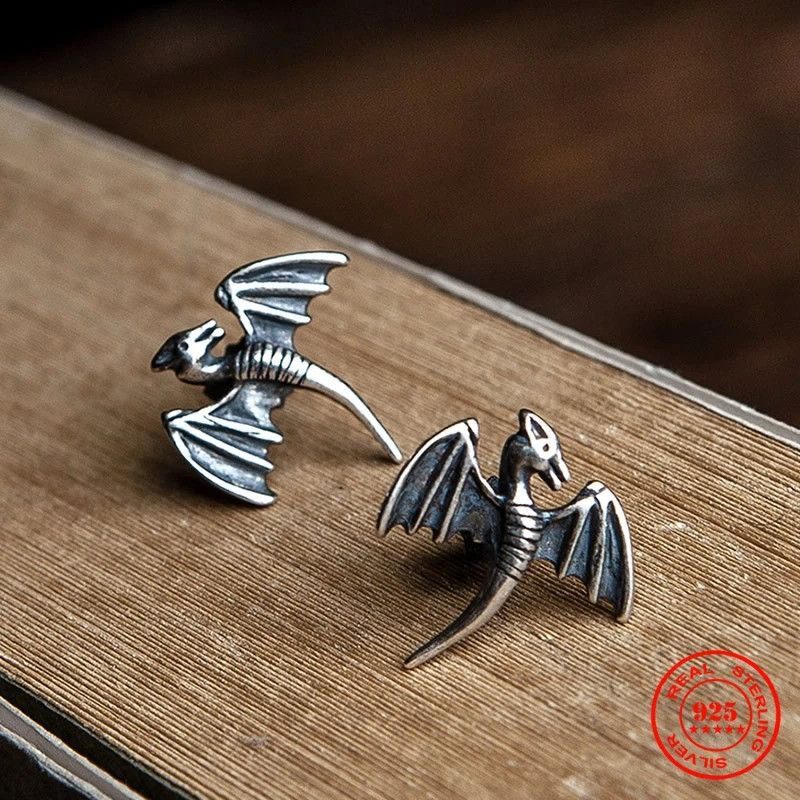 Jewelry Tiny Dinosaur Stud Earrings 925 Sterling Ear Charms Gift Size ONE SIZE - 2 Thumbnail
