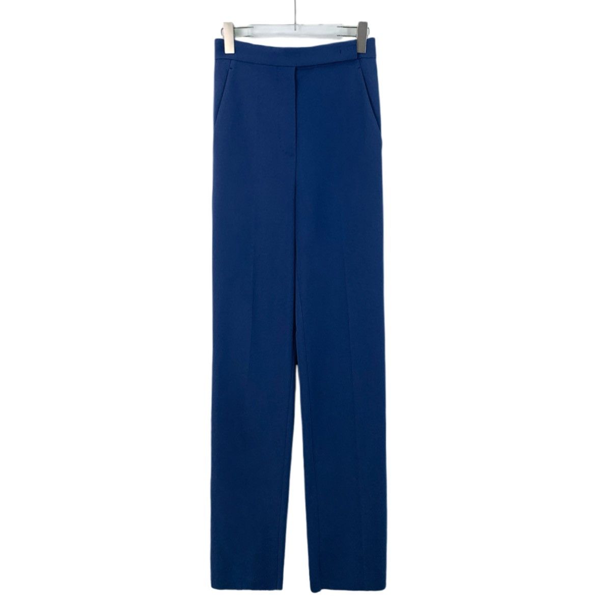 Max Mara Maxmara Blue Suit Straight-leg Casual Pants K26WX Size 26" / US 2 / IT 38 - 1 Thumbnail