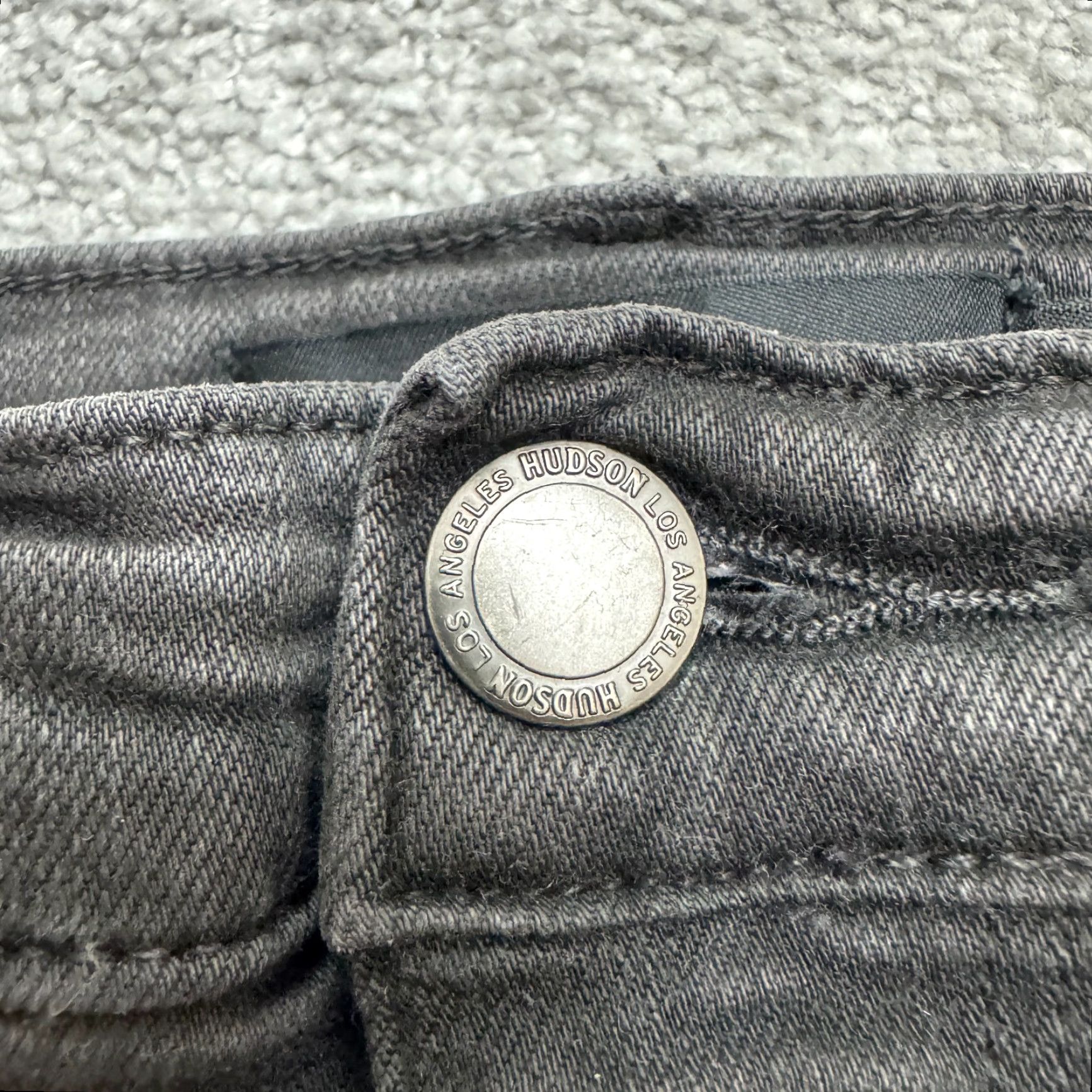 Hudson HUDSON Nico Jeans Womens 29 Dark Gray Washed Mid Rise Skinny Denim Zip Button 5-Pocket Stretch City Streetwear Size 29" - 3 Thumbnail