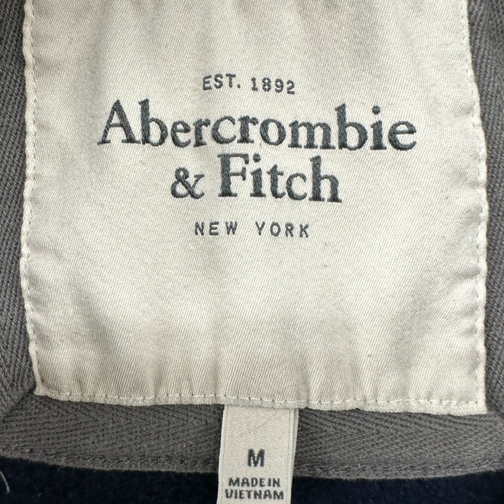 Abercrombie & Fitch VINTAGE Abercrombie Hoodie Womens M Blue Navy Pullover Spellout Div 1 N East Y2K Size M / US 6-8 / IT 42-44 - 4 Thumbnail