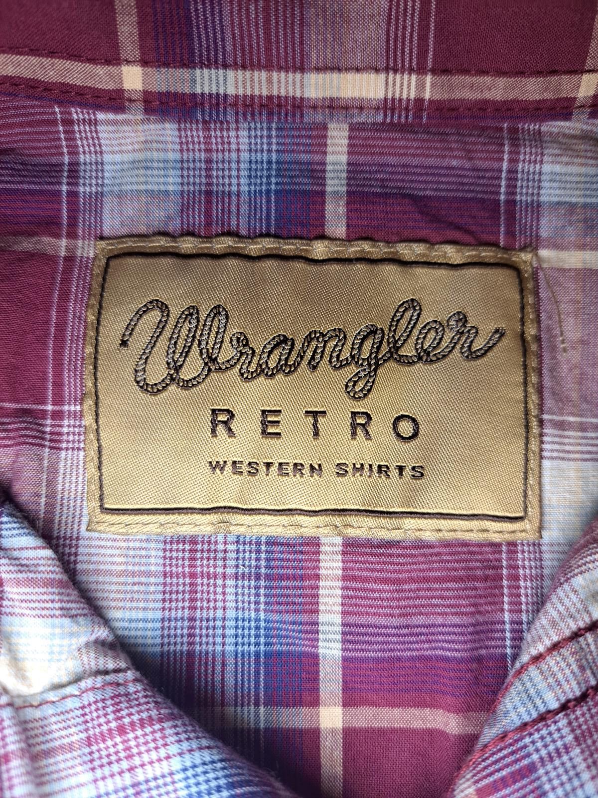 Wrangler Wrangler Pearl Snap Shirt Mens Large Red Plaid Cotton Size US L / EU 52-54 / 3 - 2 Thumbnail
