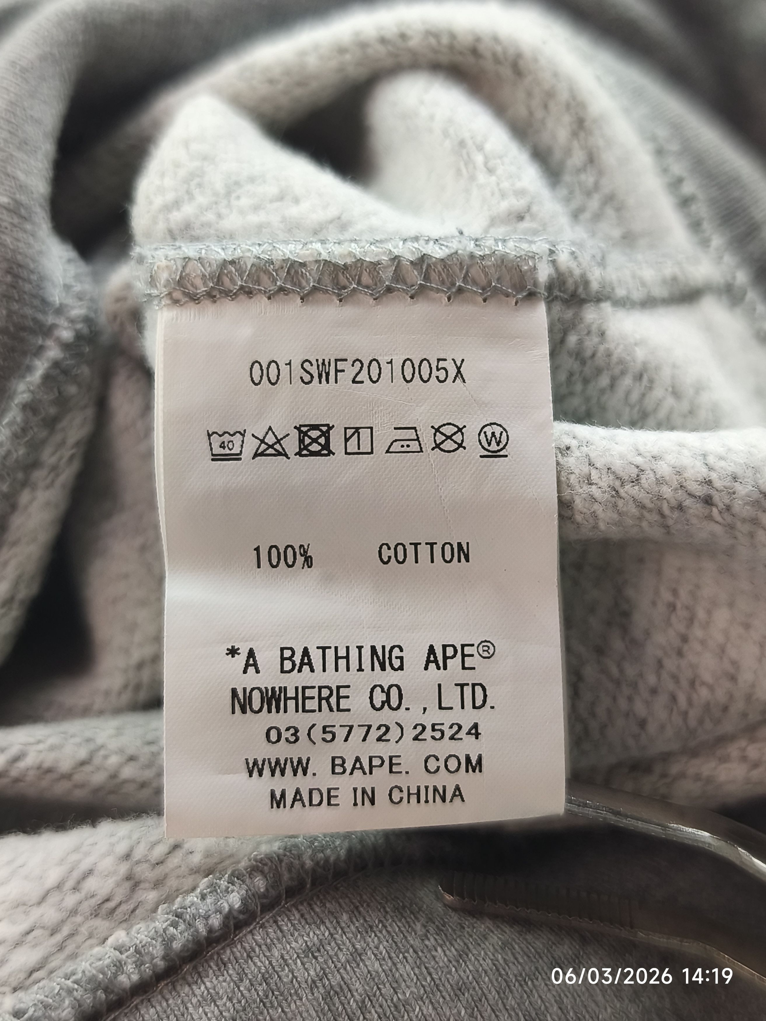 Bape Bape - one point - multi camou script sweatshirt Size US L / EU 52-54 / 3 - 10 Thumbnail