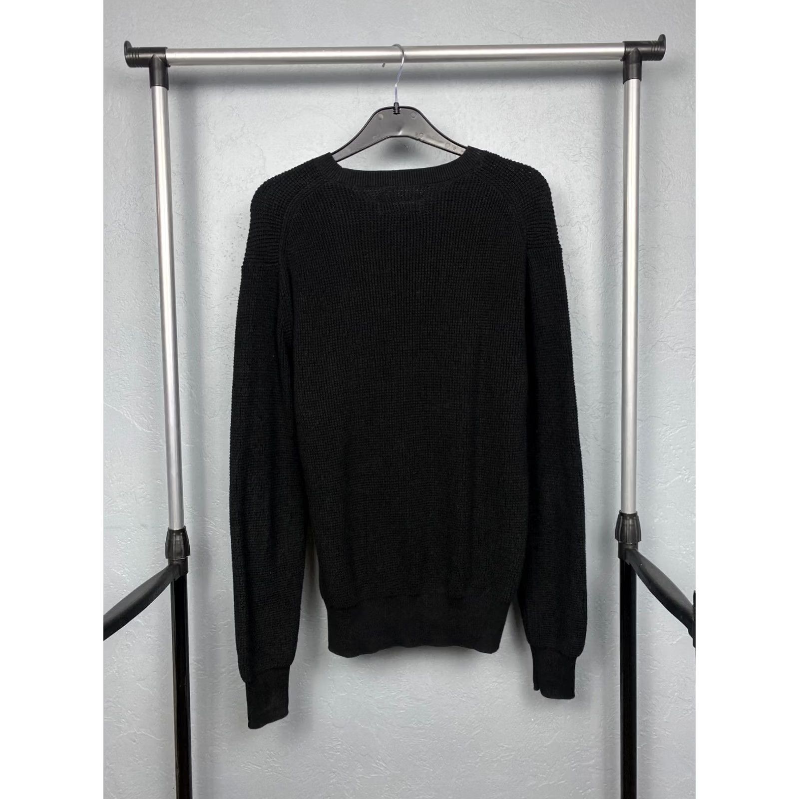 Allsaints Allsaints Rias Crew Neck Mens Knit Cotton Sweater M Black Knit Cotton Sweater Mens Size US M / EU 48-50 / 2 - 6 Thumbnail