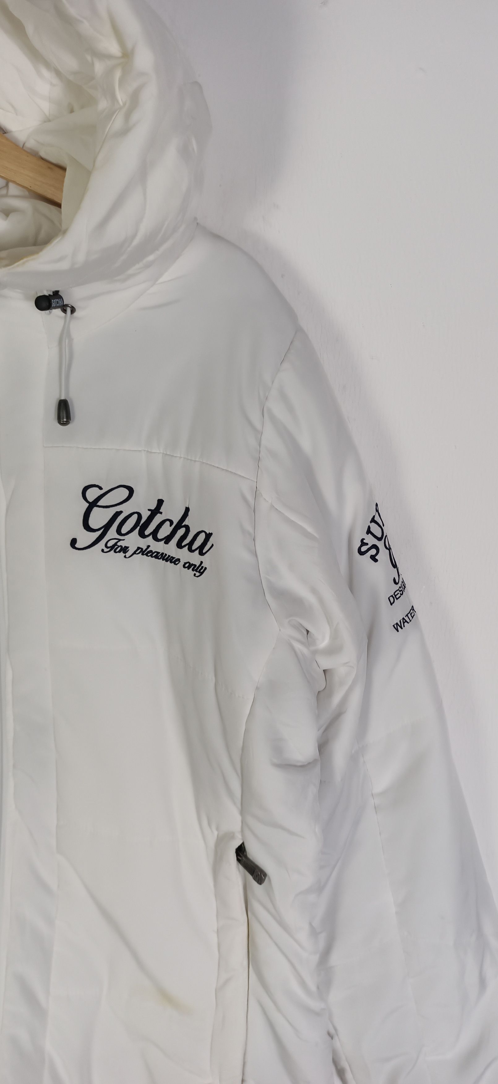 Gotcha GOTCHA Big Spell Out Puffer Hoodie Jacket Size US M / EU 48-50 / 2 - 8 Thumbnail