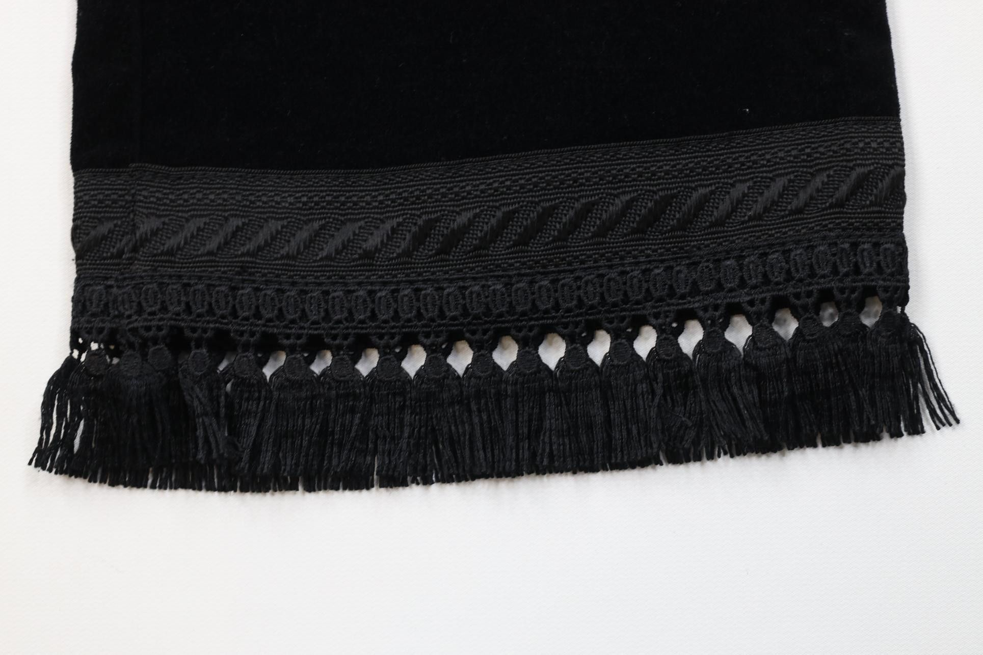 Vintage Vintage Y2K Streetwear Fringed Velour Wide Leg Pants Size 28" / US 6 / IT 42 - 6 Thumbnail