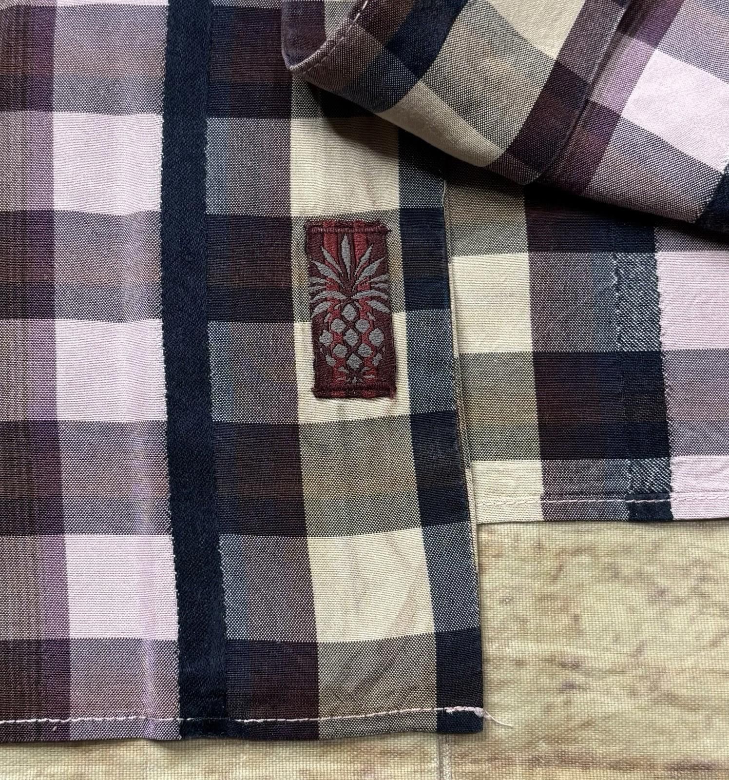 Tommy Bahama Tommy Bahama Shirt Mens Large Silk Check Purple Pockets Size US L / EU 52-54 / 3 - 6 Thumbnail