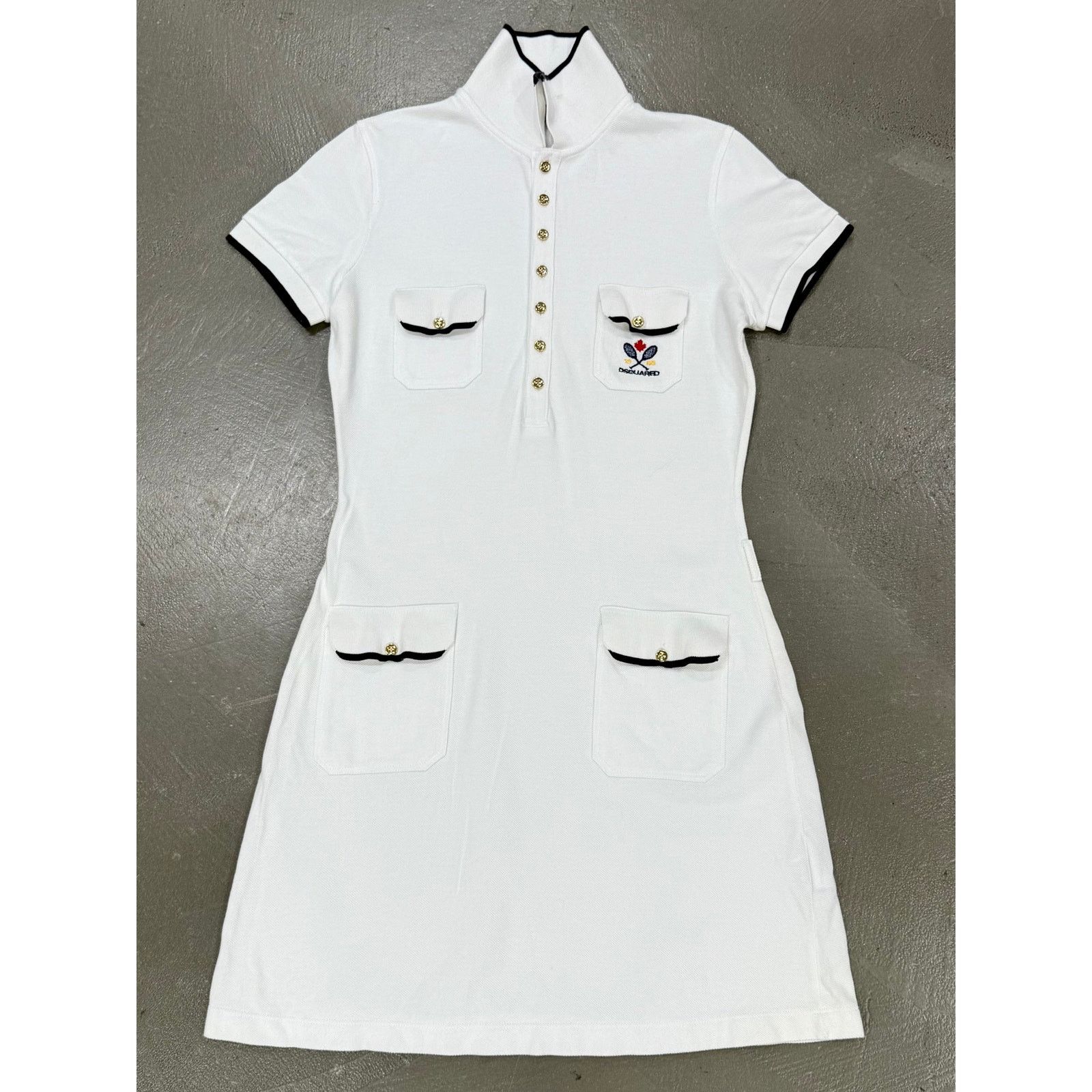 Dsquared2 S/S2009 Dsquared2 tennis polo style mini dress Size M / US 6-8 / IT 42-44 - 1 Thumbnail