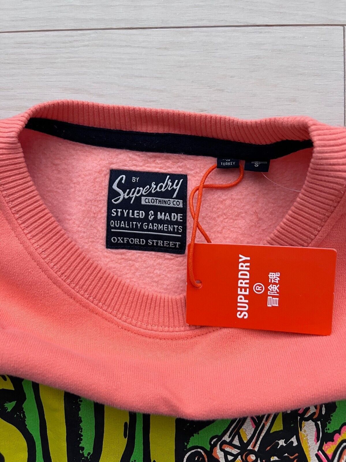 Superdry Superdry Motor Retro Graphic Sweatshirt Orange ( S ) Size US S / EU 44-46 / 1 - 3 Thumbnail