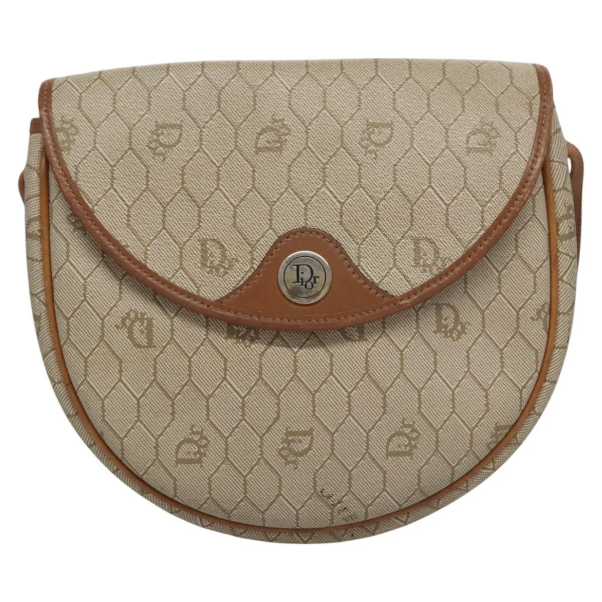 Dior DIOR Honeycomb Canvas Shoulder Bag Pvc Beige Gold Size ONE SIZE - 2 Thumbnail
