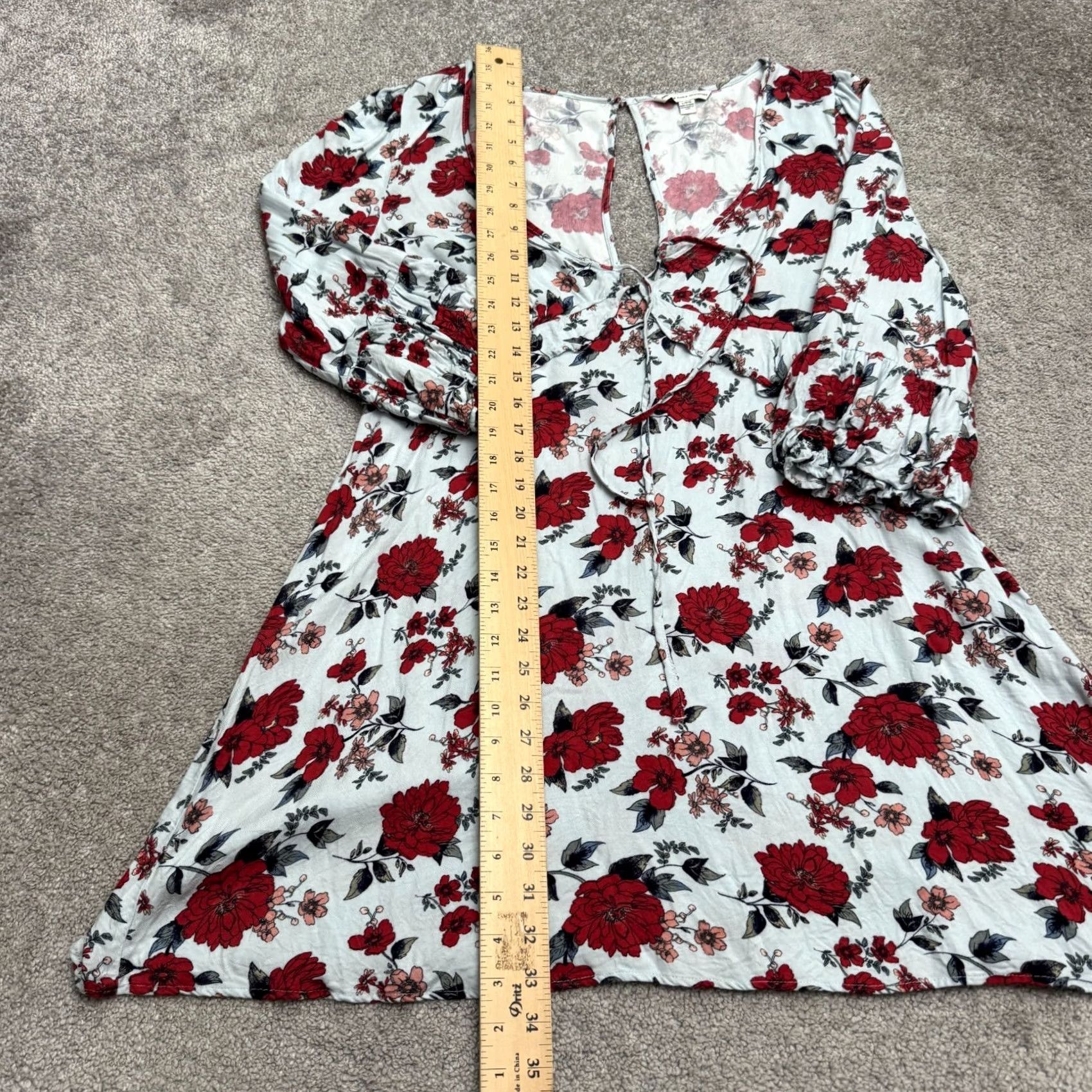 American Eagle Outfitters American Eagle Outfitters Dress Shirt Womens Large Multicolor Floral Short Sundress Bohemian 90s? Size L / US 10 / IT 46 - 3 Thumbnail