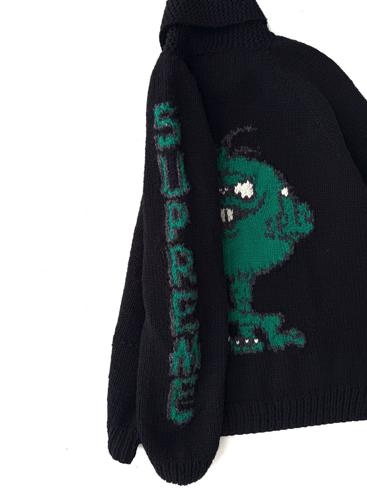 Supreme Supreme Camacho Cowichan Knit Sweater FW23 Black / Green Size US L / EU 52-54 / 3 - 4 Thumbnail