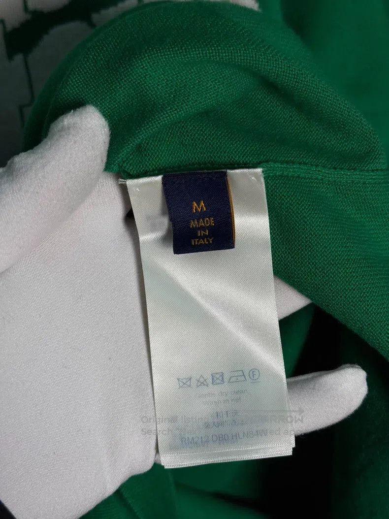Louis Vuitton Louis Vuitton Green knit logo short sleeves Size US M / EU 48-50 / 2 - 3 Thumbnail