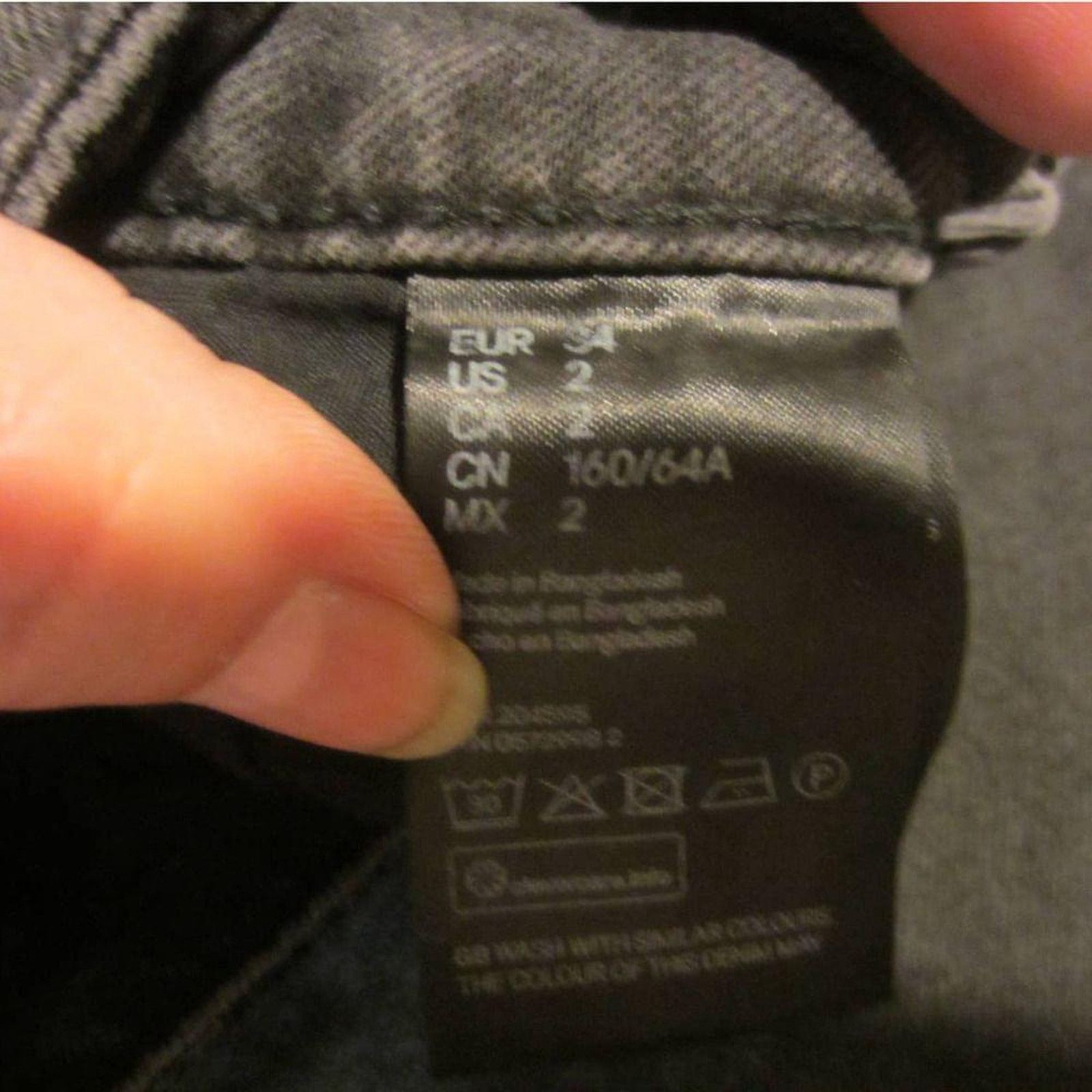 Divided Y2K Minimalist Grunge Black Straight Leg Jeans H&M Divided 2 Size 26" / US 2 / IT 38 - 4 Thumbnail