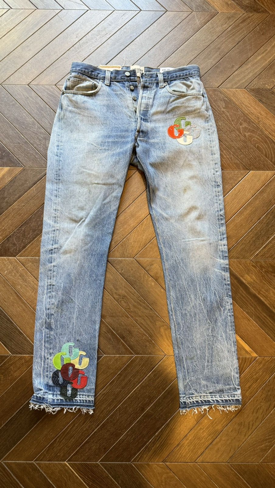 image of Gallery Dept G Patches Denim in Blue, Men's (Size 32)