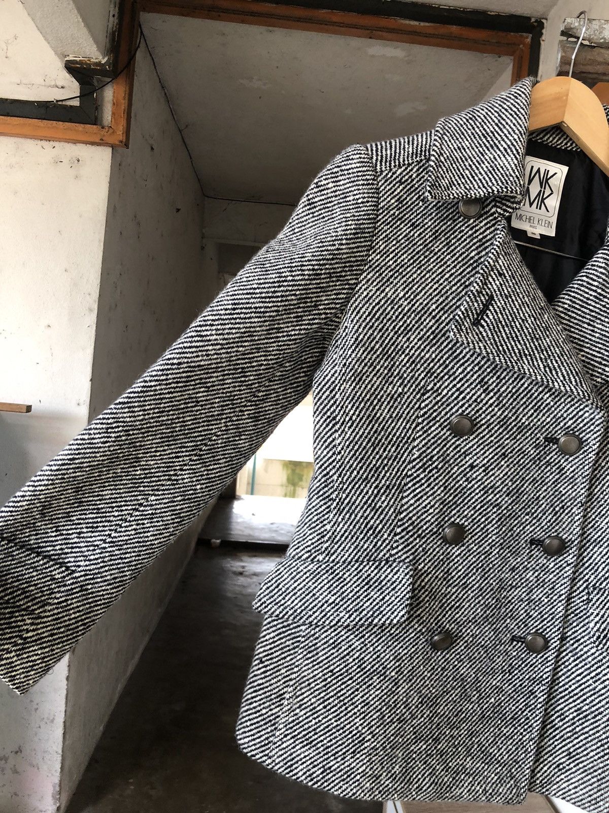 Michel Klein Vintage Michel Klein Wool Double Collar Jacket Size XS / US 0-2 / IT 36-38 - 10 Thumbnail