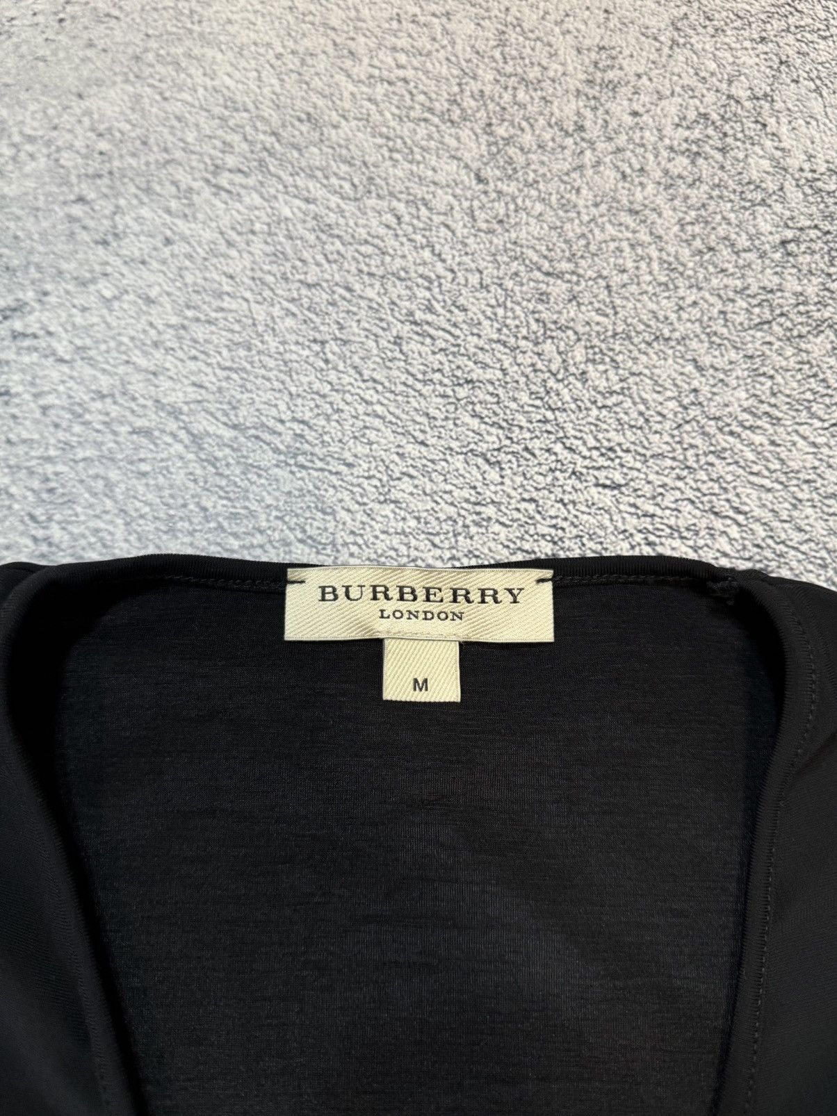 Burberry Burberry London Women Blouse Ruched V-Neck Stretch Top Logo Size M / US 6-8 / IT 42-44 - 8 Thumbnail