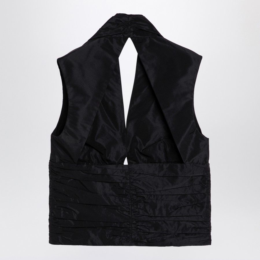 Patou o1d2blof0924 Zipped Waistcoat in Black Size XS / US 0-2 / IT 36-38 - 2 Thumbnail