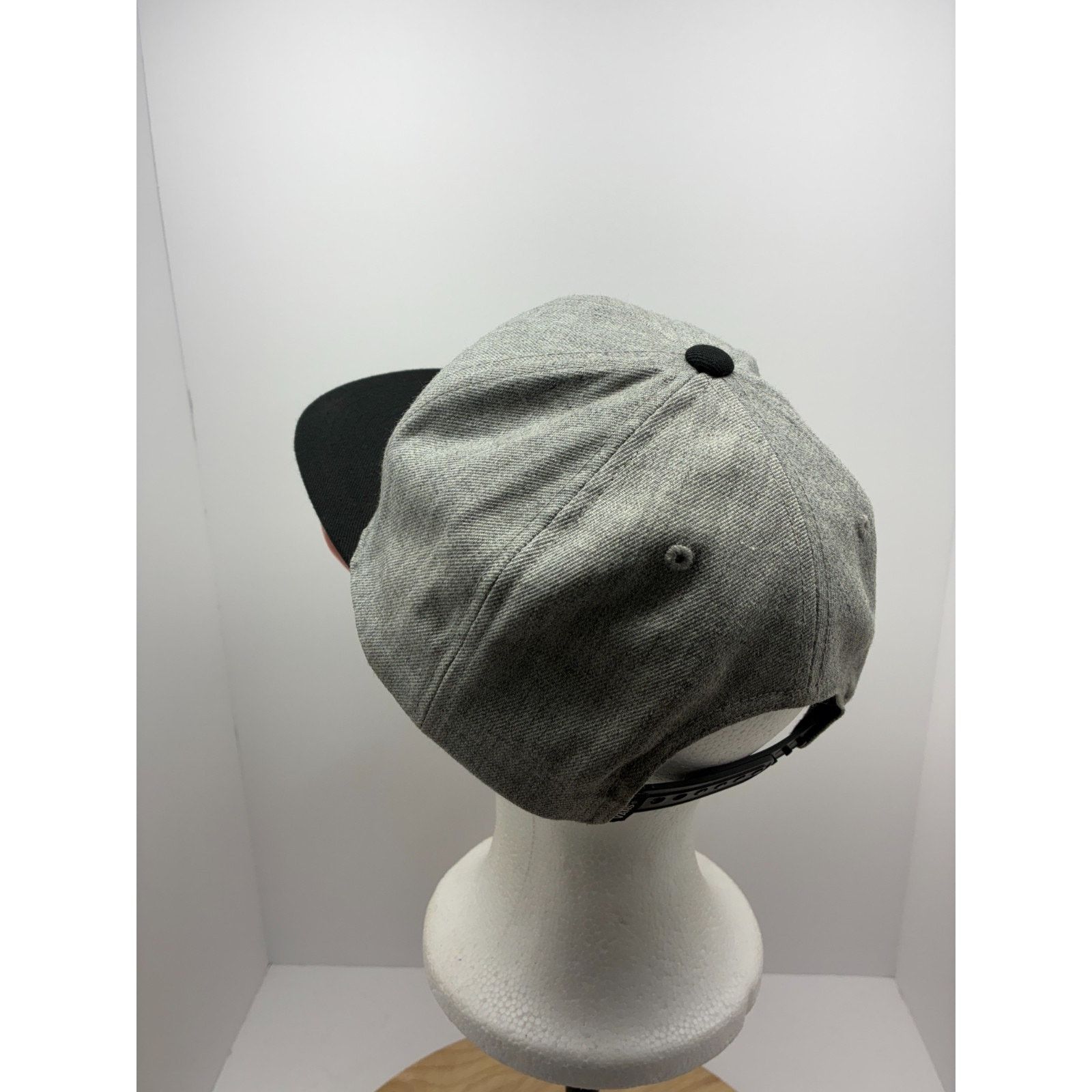 Vans Vans “Off the Wall” Snapback Hat Gray Black Wool Blend Size ONE SIZE - 5 Thumbnail
