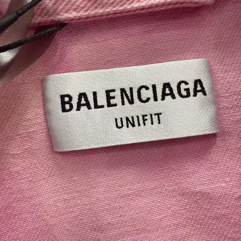 Balenciaga Balenciaga Pink washed denim jacket Size US M / EU 48-50 / 2 - 2 Thumbnail