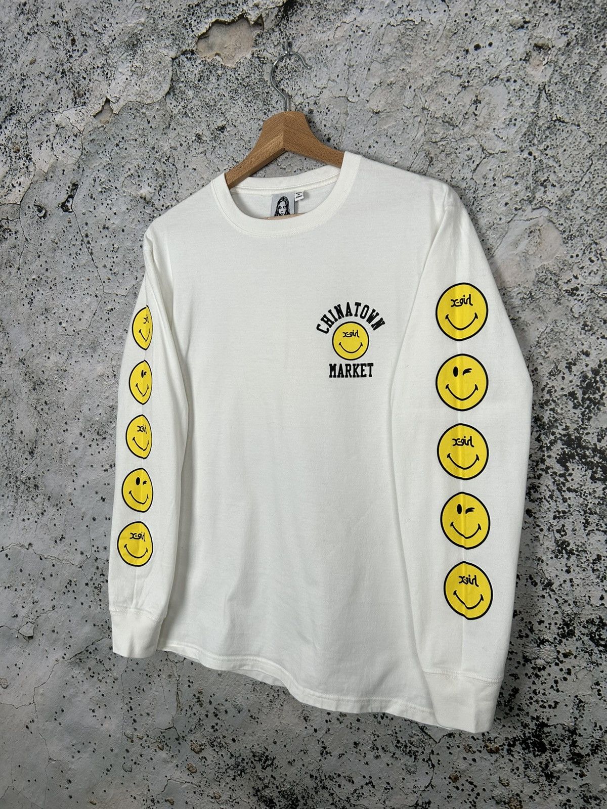 Market Chinatown Market x X-Girl Smiley Longsleeve Streetwear Hype Size US M / EU 48-50 / 2 - 3 Thumbnail