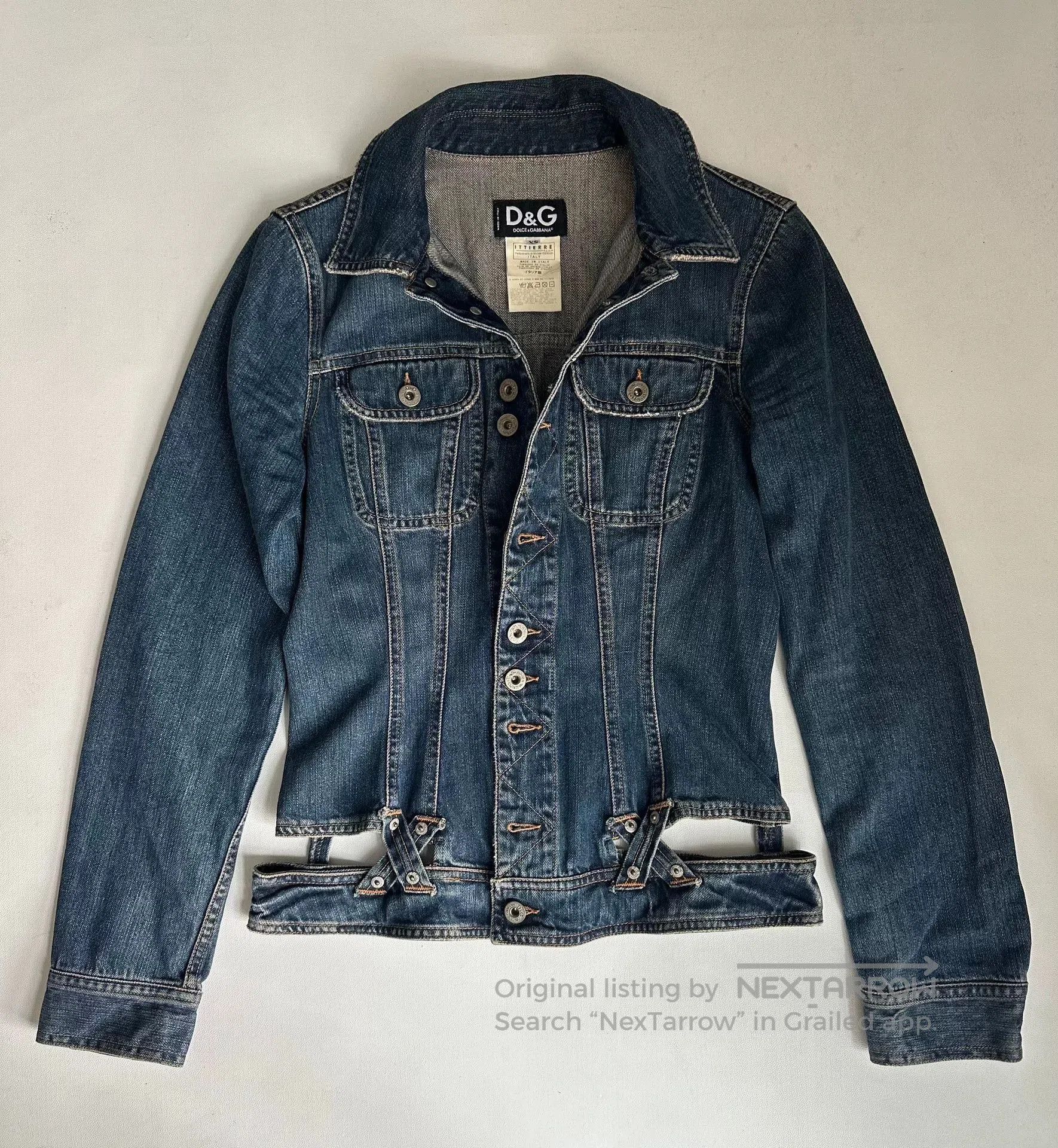 Dolce & Gabbana Dolce&Gabbana Denim Jacket with Cutout Design. Size US XS / EU 42 / 0 - 4 Thumbnail