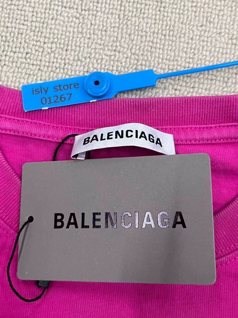 Balenciaga Balenciaga Retro Plain Logo Short Sleeve T-Shirt Women's P Size S / US 4 / IT 40 - 5 Thumbnail
