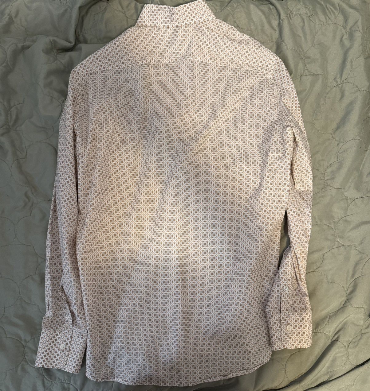 Canali Canali Dress Shirt/Button Down Geometric Floral Size Large Size US L / EU 52-54 / 3 - 2 Thumbnail