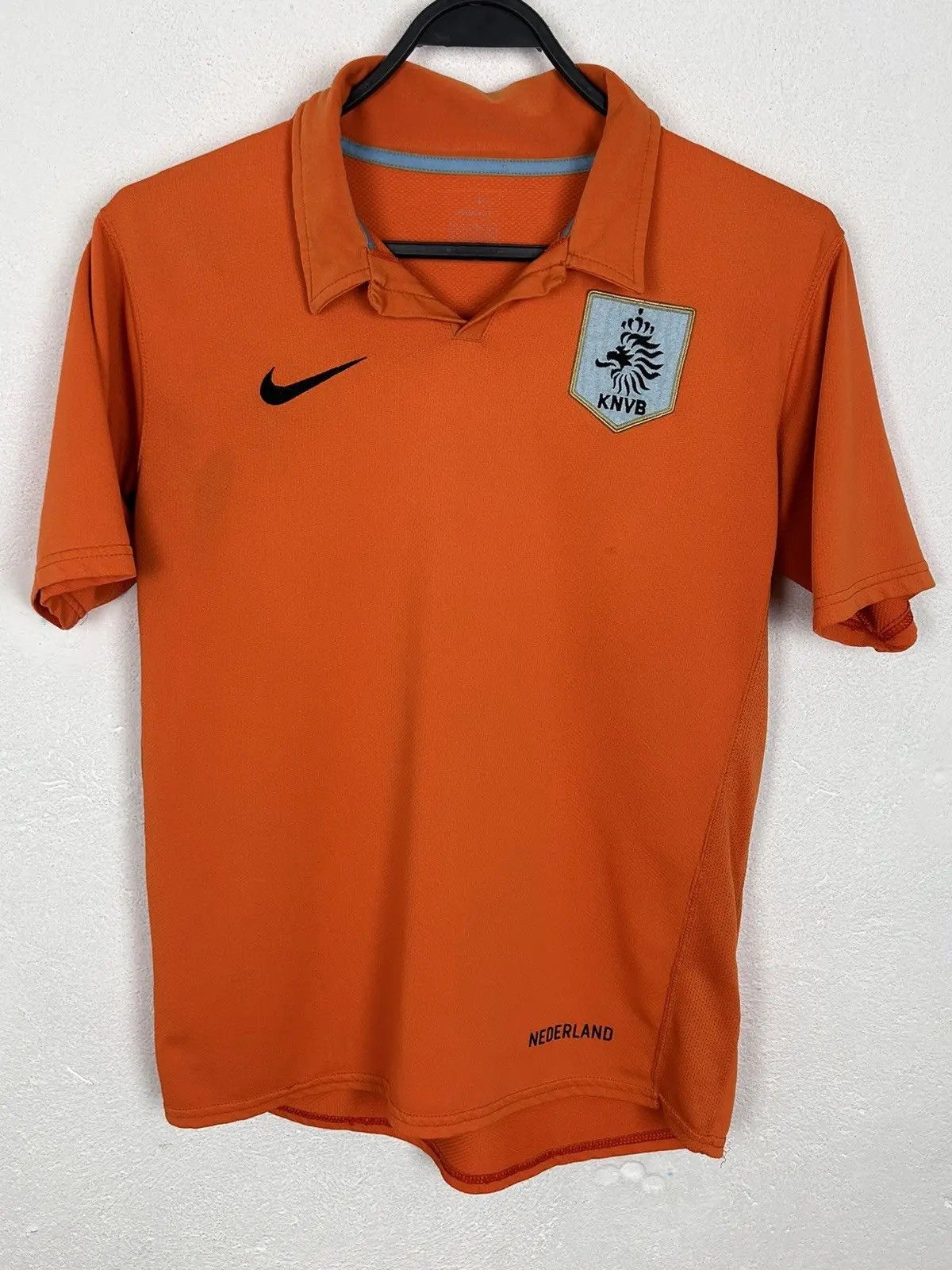 Nike 00s Vintage Nike Netherlands KNVB 2006/07 Home Kit Jersey Size US S / EU 44-46 / 1 - 1 Thumbnail