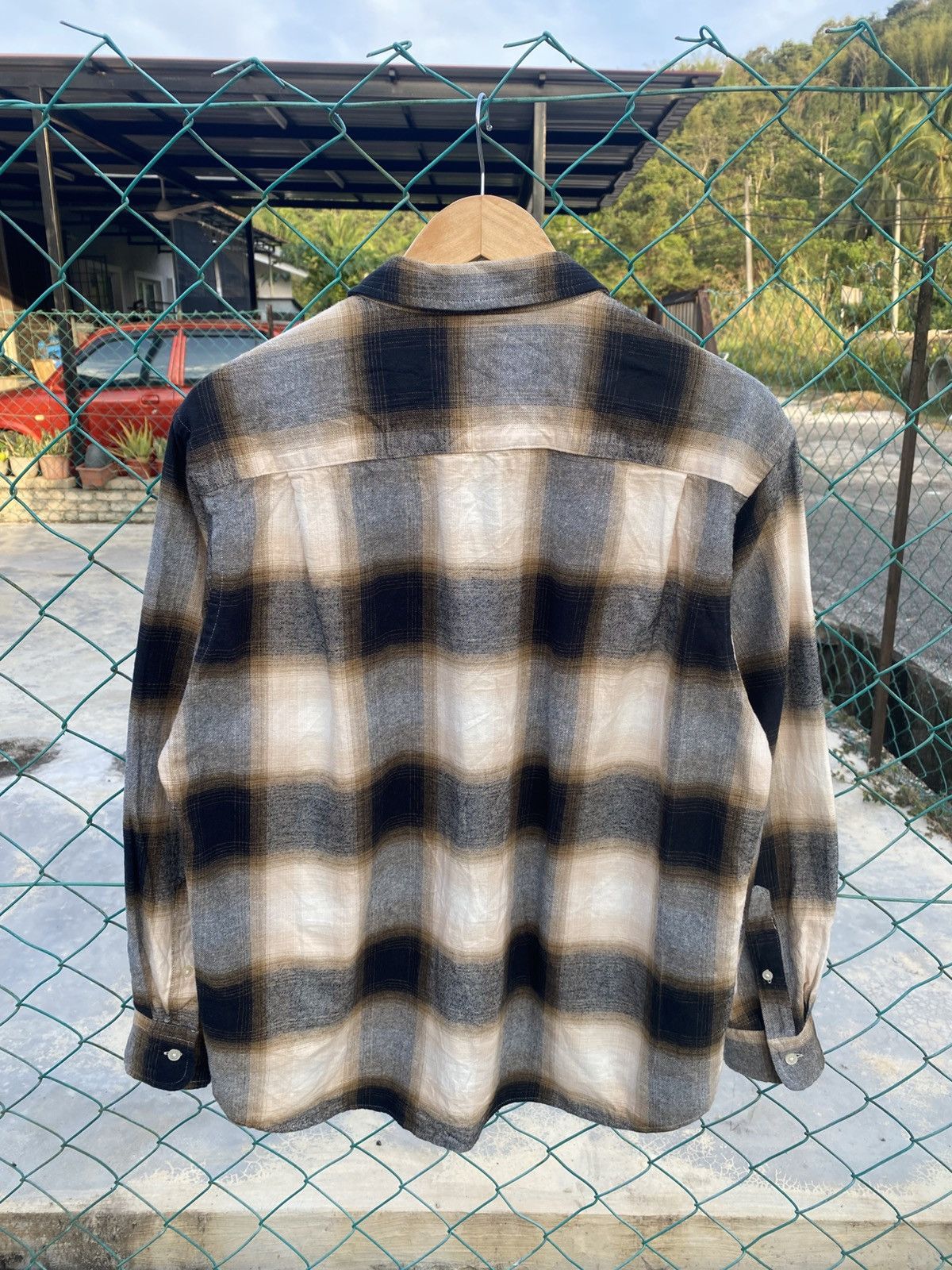 GU GU shadow plaid long sleeve shirts Size US M / EU 48-50 / 2 - 2 Thumbnail