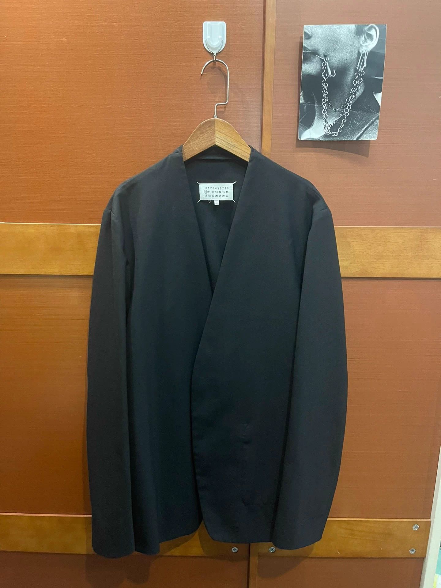 Maison Margiela Maison Margiela collarless wool thin blazer 48 Size 48S - 1 Thumbnail