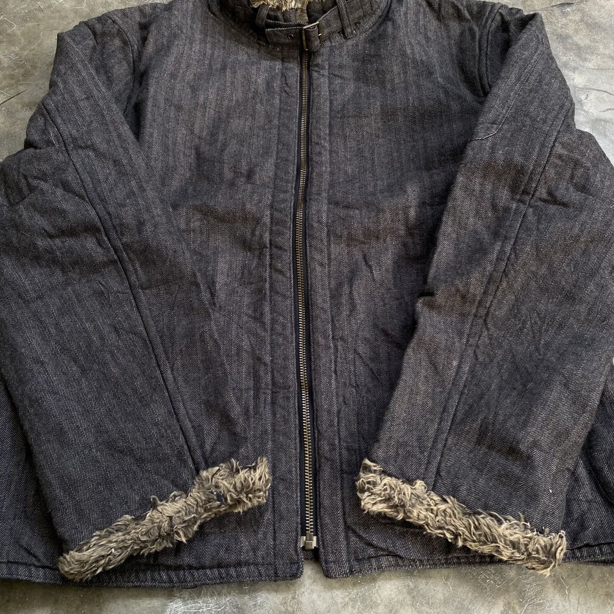 Tornado Mart 2000s Comme Ca Ism Vkei Style Trim Fur Jacket Size US XXL / EU 58 / 5 - 6 Thumbnail