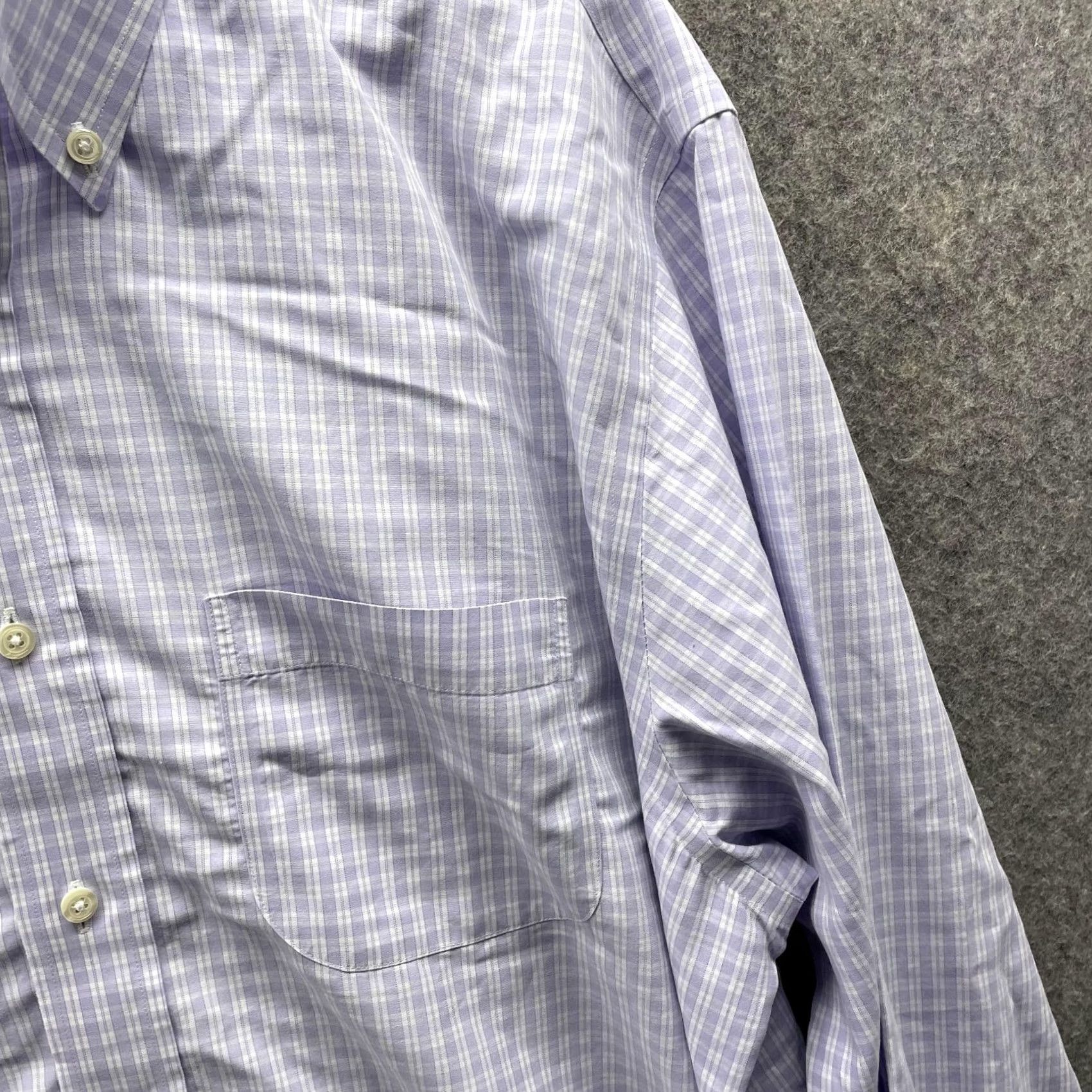 Brooks Brothers VINTAGE Brooks Brothers Shirt Men 17 35 Check Purple Casual Button-Down Madison Preppy Size US XL / EU 56 / 4 - 4 Thumbnail