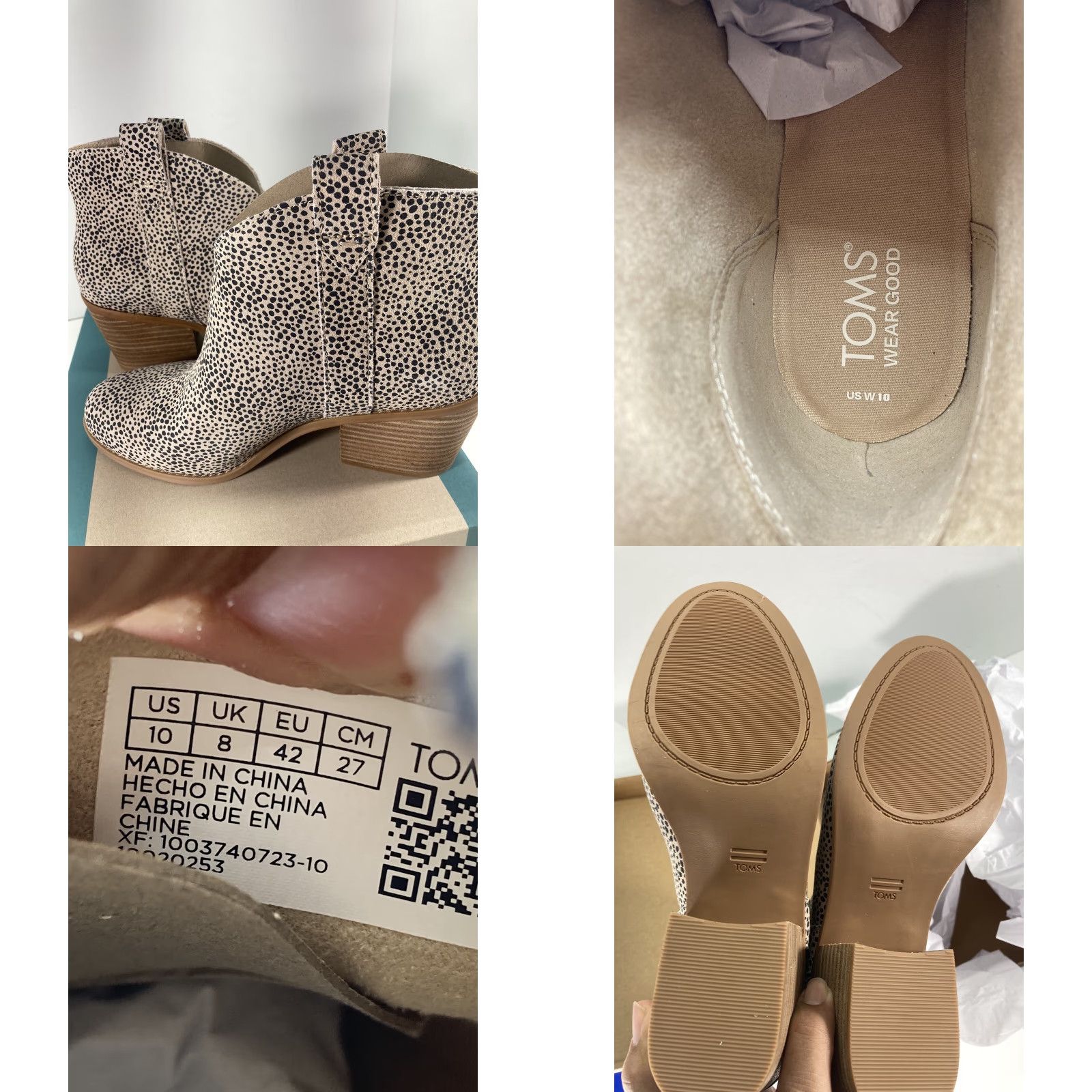Toms Toms Constance Ankle Chelsea Boots Women Size 10 Suede Leather Cheetah Print NIB Size US 10 / IT 40 - 8 Thumbnail