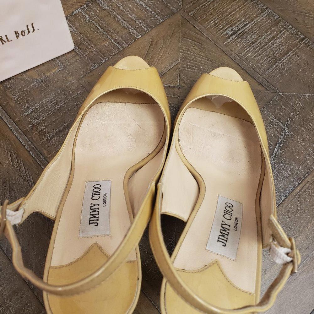 Jimmy Choo Patent Leather Jimmy Choo Slingback Size US 9 / IT 39 - 5 Thumbnail