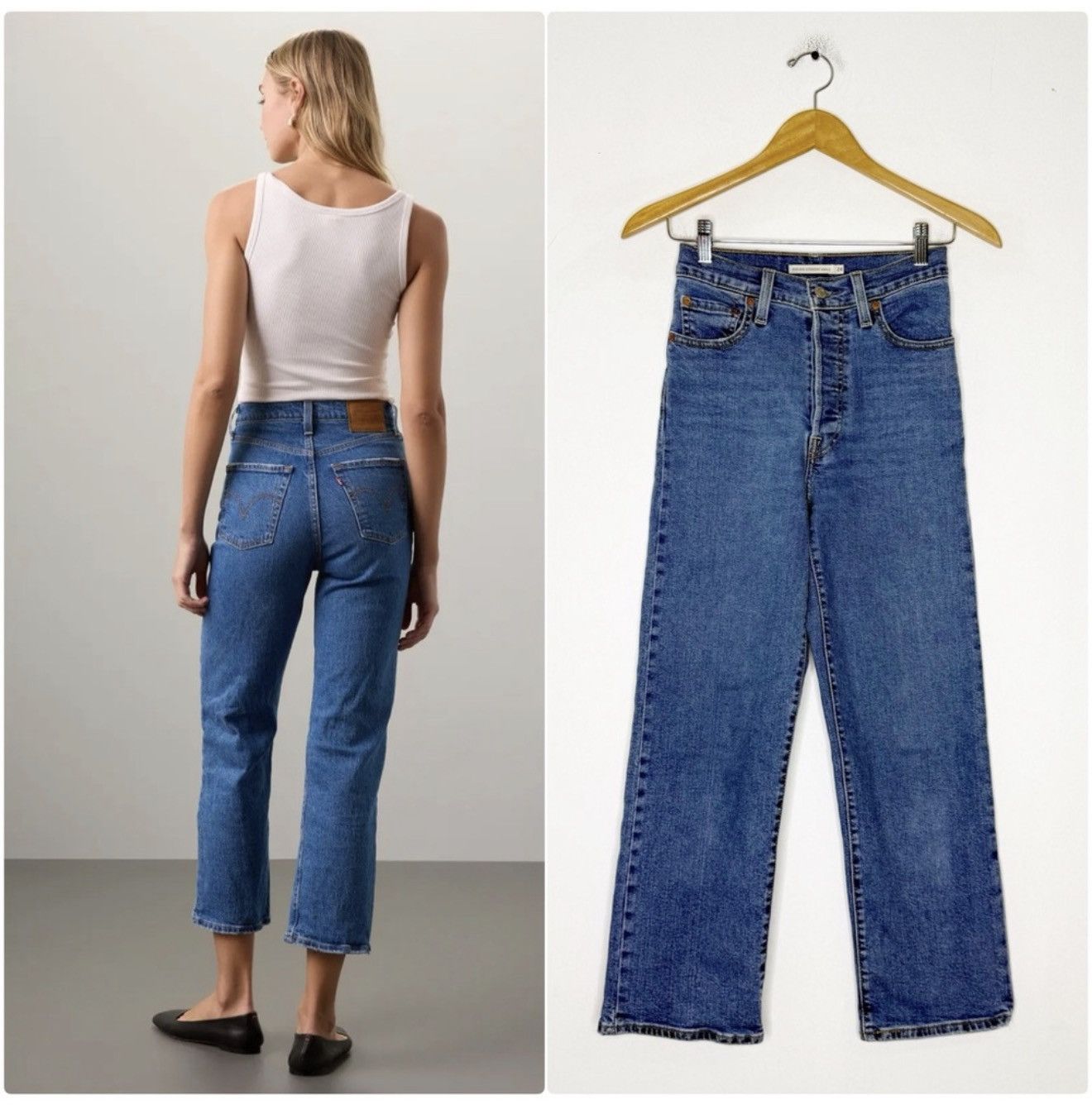 Levi's Levi’s Ribcage Straight Ankle Jeans Size 24 High Rise Size 24" / US 00 / IT 34 - 1 Thumbnail
