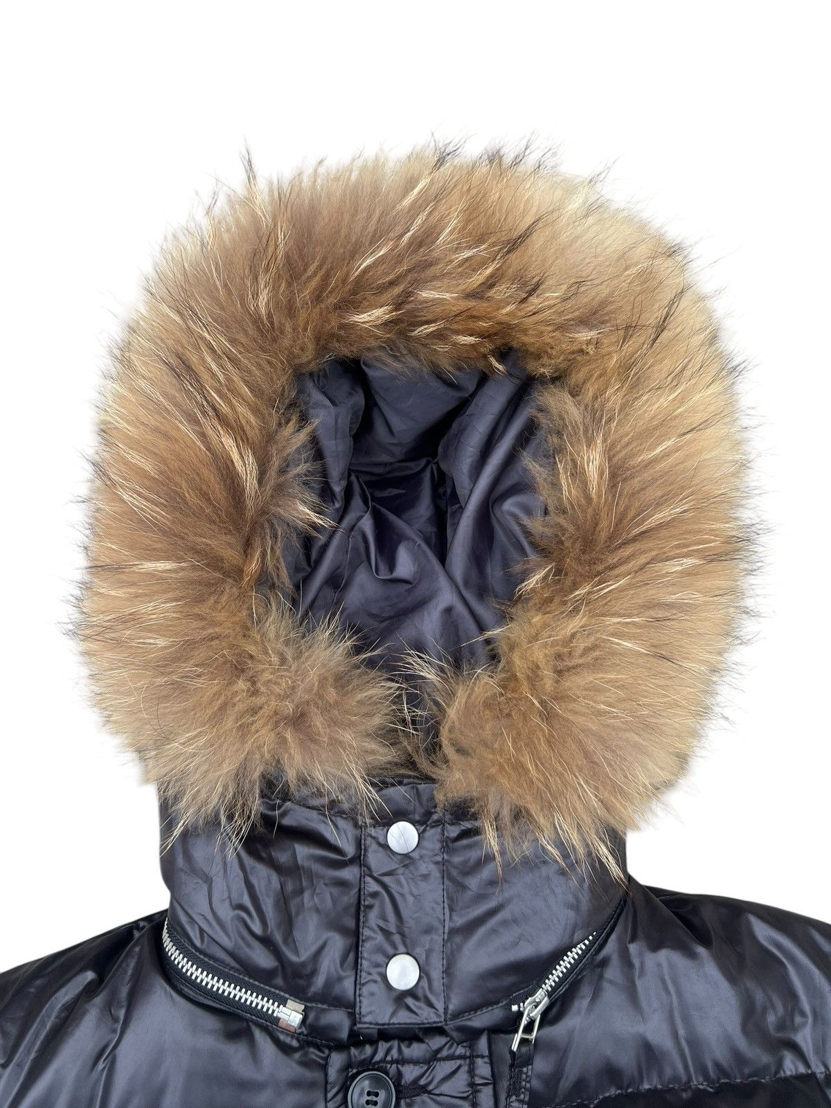 Bajra Modern Lovers Japan Racoon Fur Puffer Down Jacket Cropped Size S / US 4 / IT 40 - 4 Thumbnail