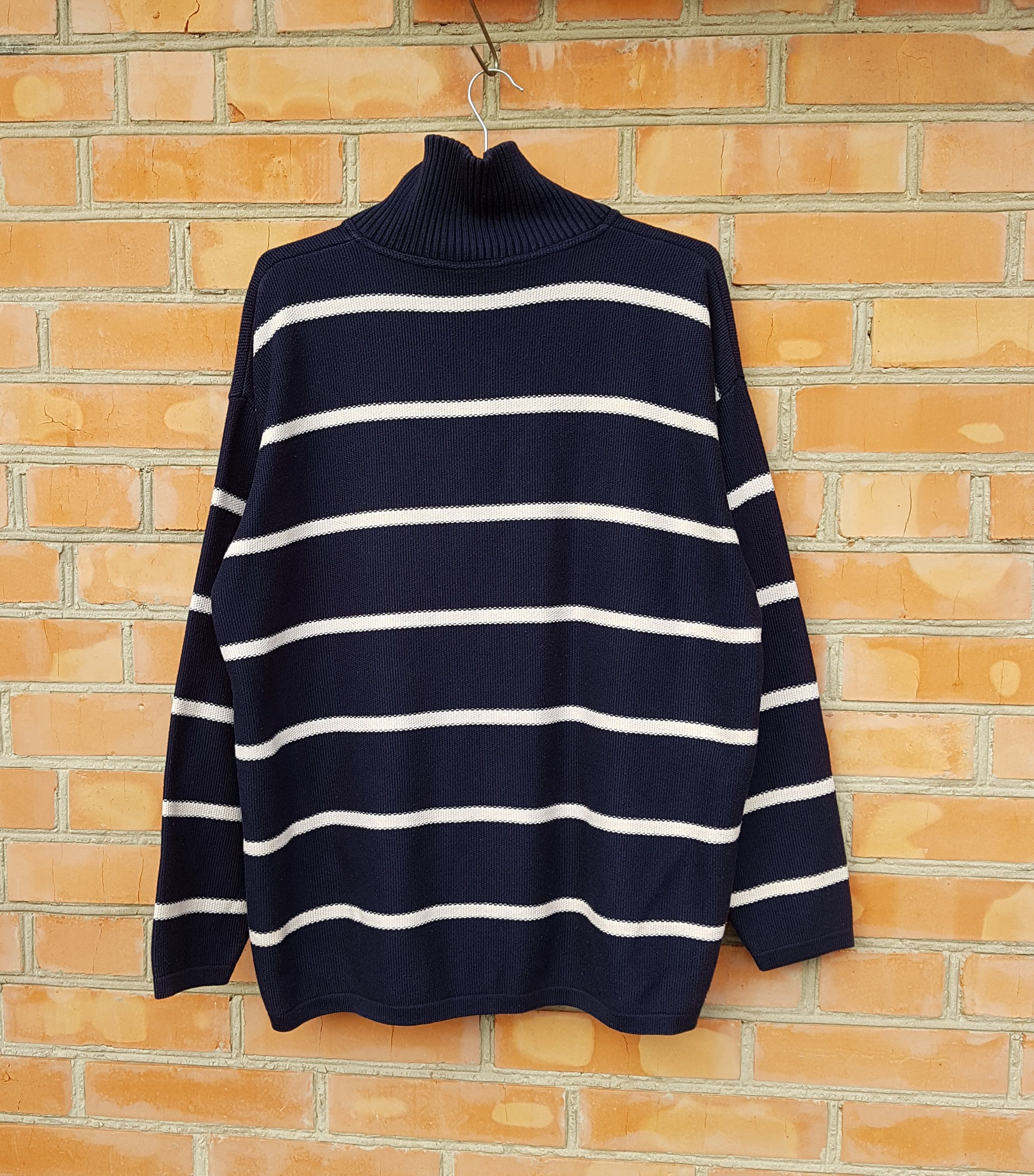 Lacoste Vintage Lacoste Straipe Cotton Blend Zip Sweater Spain Size US XL / EU 56 / 4 - 4 Thumbnail