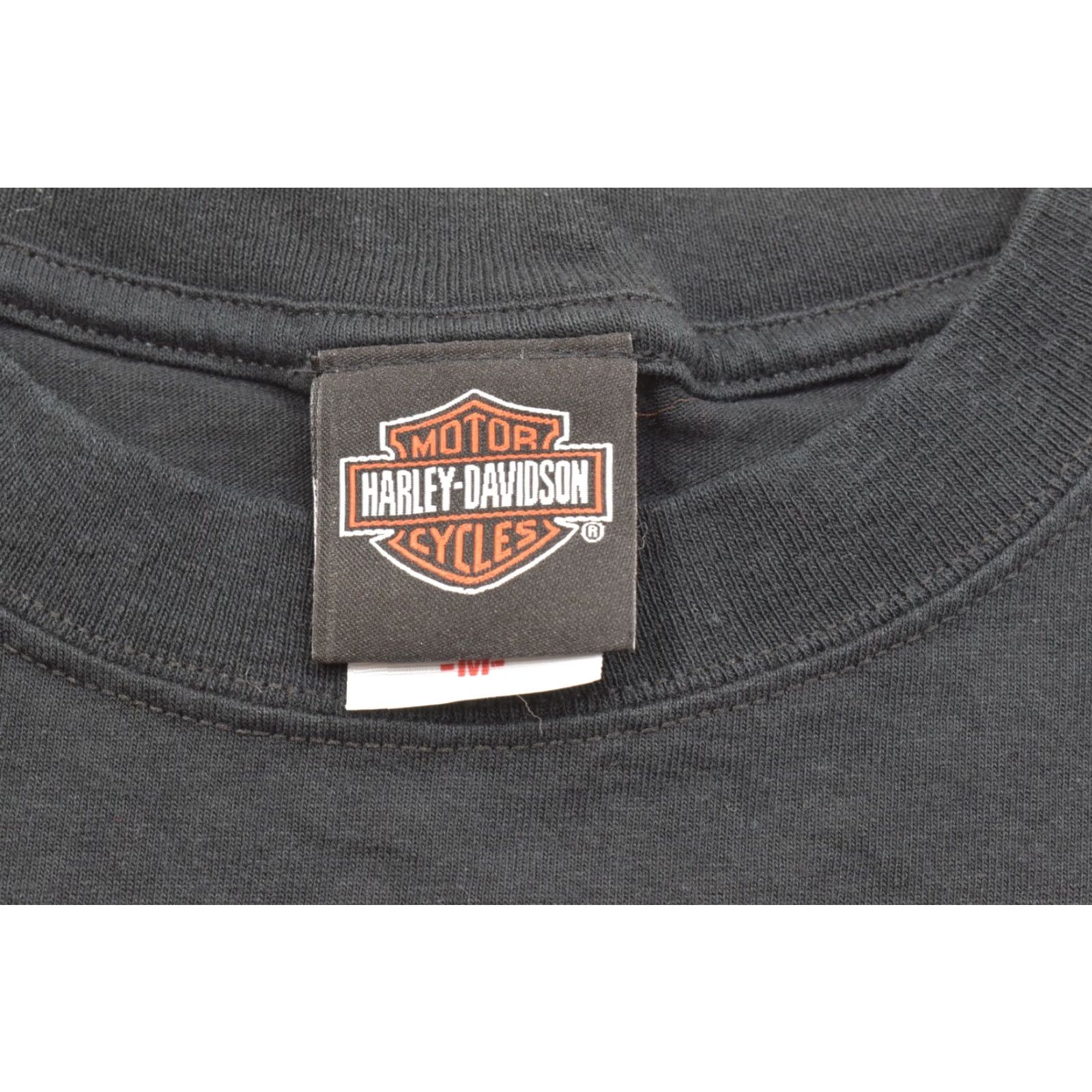 Harley Davidson Harley-Davidson T-Shirt Graphic Print Black Men's Size M Crew Neck Short Sleeve Logo Flame All Seasons Vintage: No Size US M / EU 48-50 / 2 - 7 Thumbnail