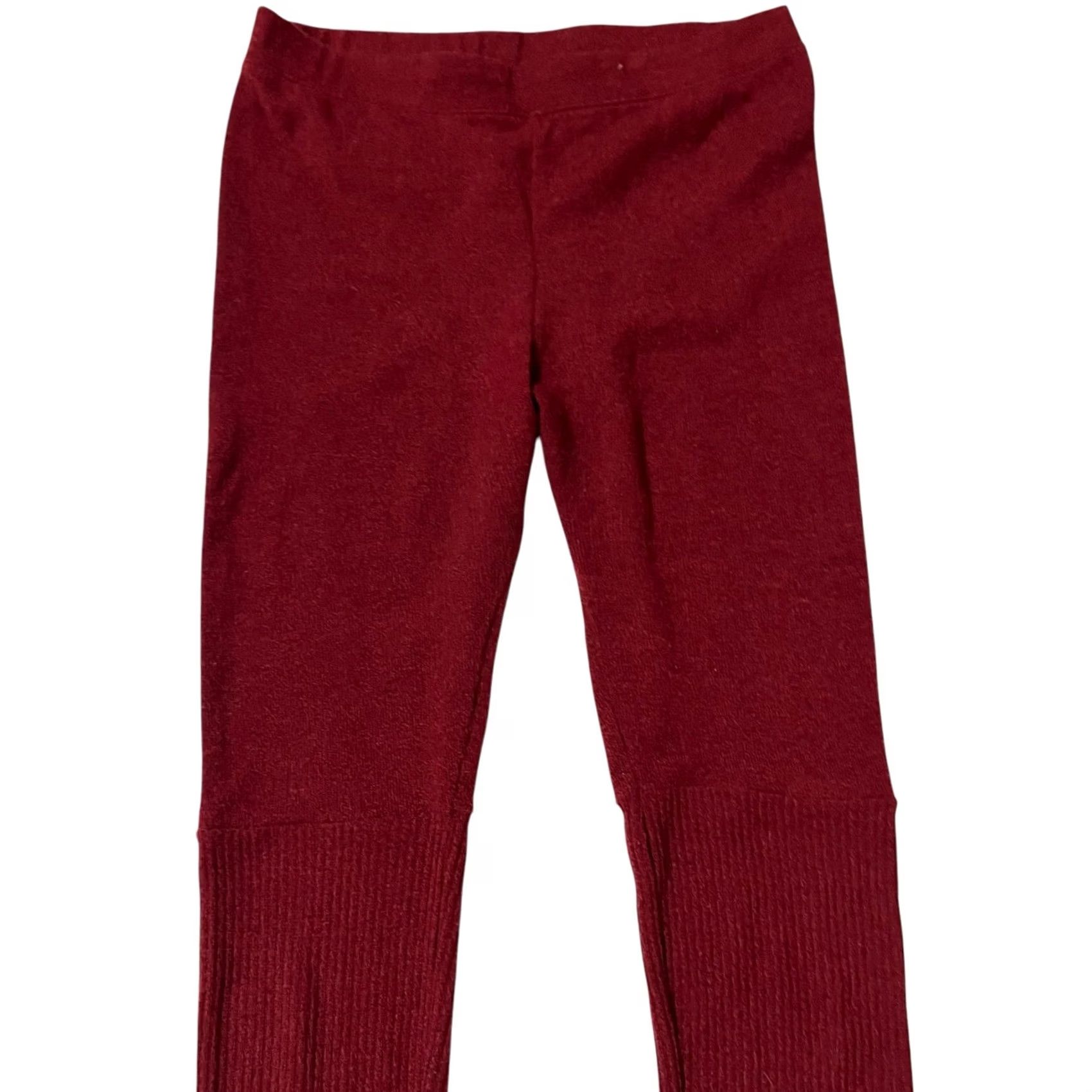 Free People Free People Intimately Sweatpants Knit Pants Burgundy Red L Women’s Pull On Skinny Full Length Lounge Size L / US 10 / IT 46 - 3 Thumbnail