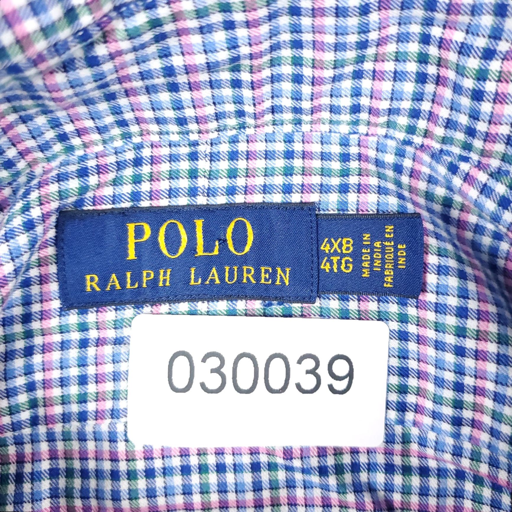Ralph Lauren Ralph Lauren Shirt Mens 4XB Blue Pink Plaid Pony Casual Button Up Long Sleeve Shirt Size US XXL / EU 58 / 5 - 7 Thumbnail