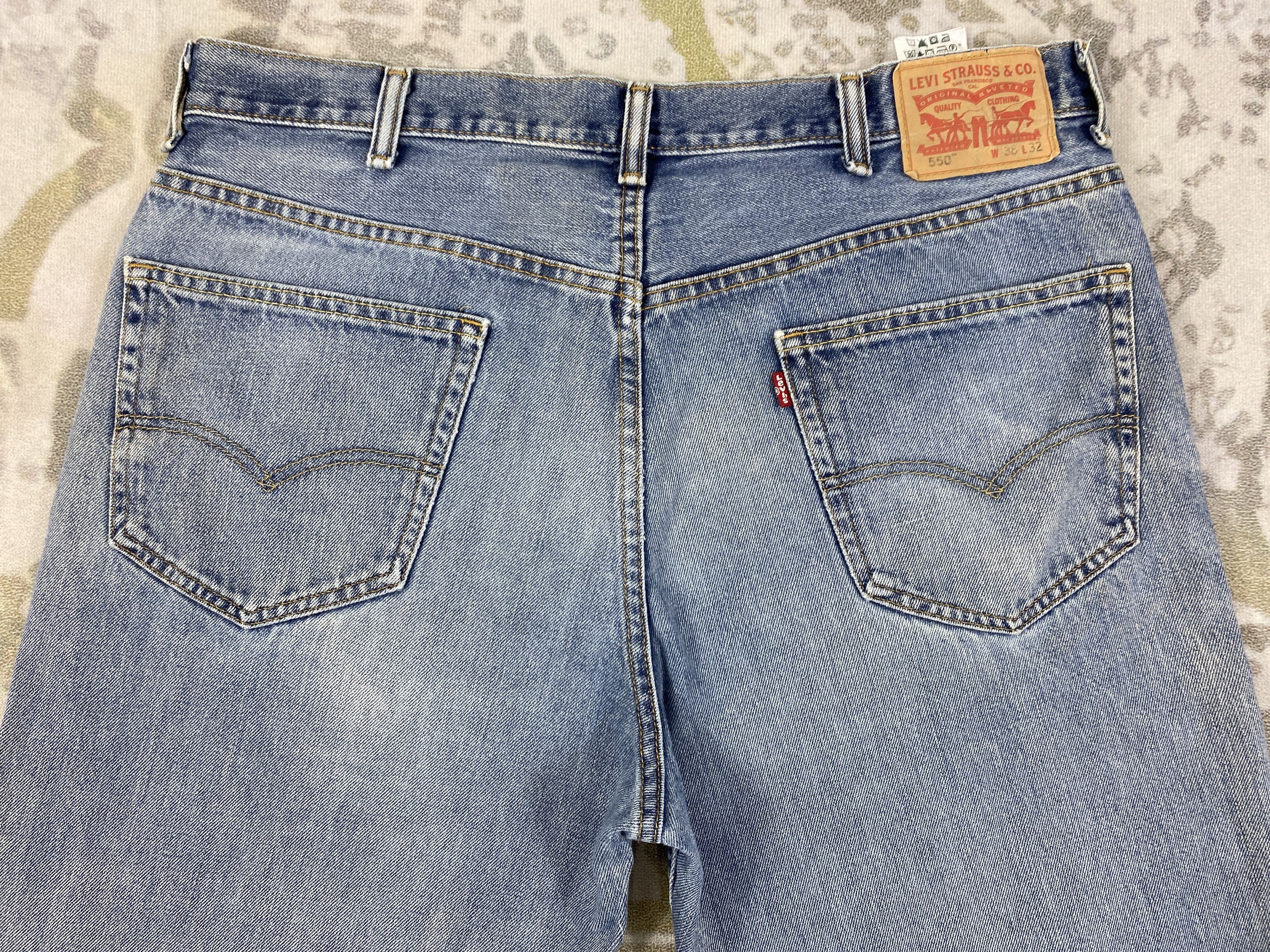 Levi's Faded Blue Vintage Levi's 550 Denim 38 x 30.5 -JN632 Size US 38 / EU 54 - 4 Thumbnail