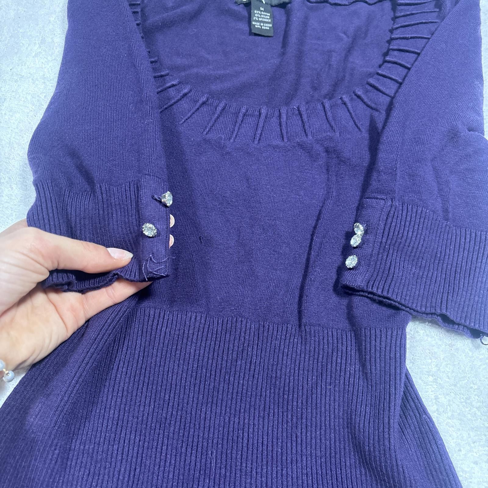 Other y2k purple synched waist babydoll blouse Size M / US 6-8 / IT 42-44 - 4 Thumbnail